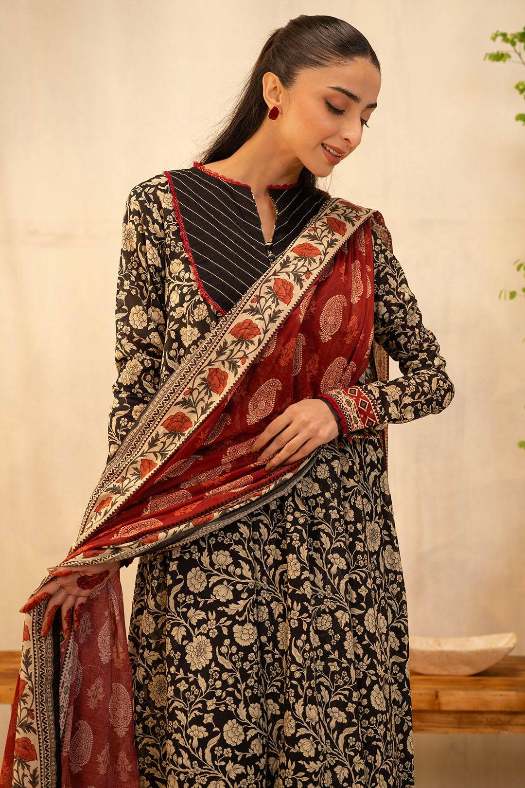 Zellbury | Unstitched 3 Piece Lawn | Shirt Shalwar Dupatta - 0030 by Maria Faisal - Registered Vendor of : Zellbury Women - type : Essential Unstitched - 100% original wedding dresses