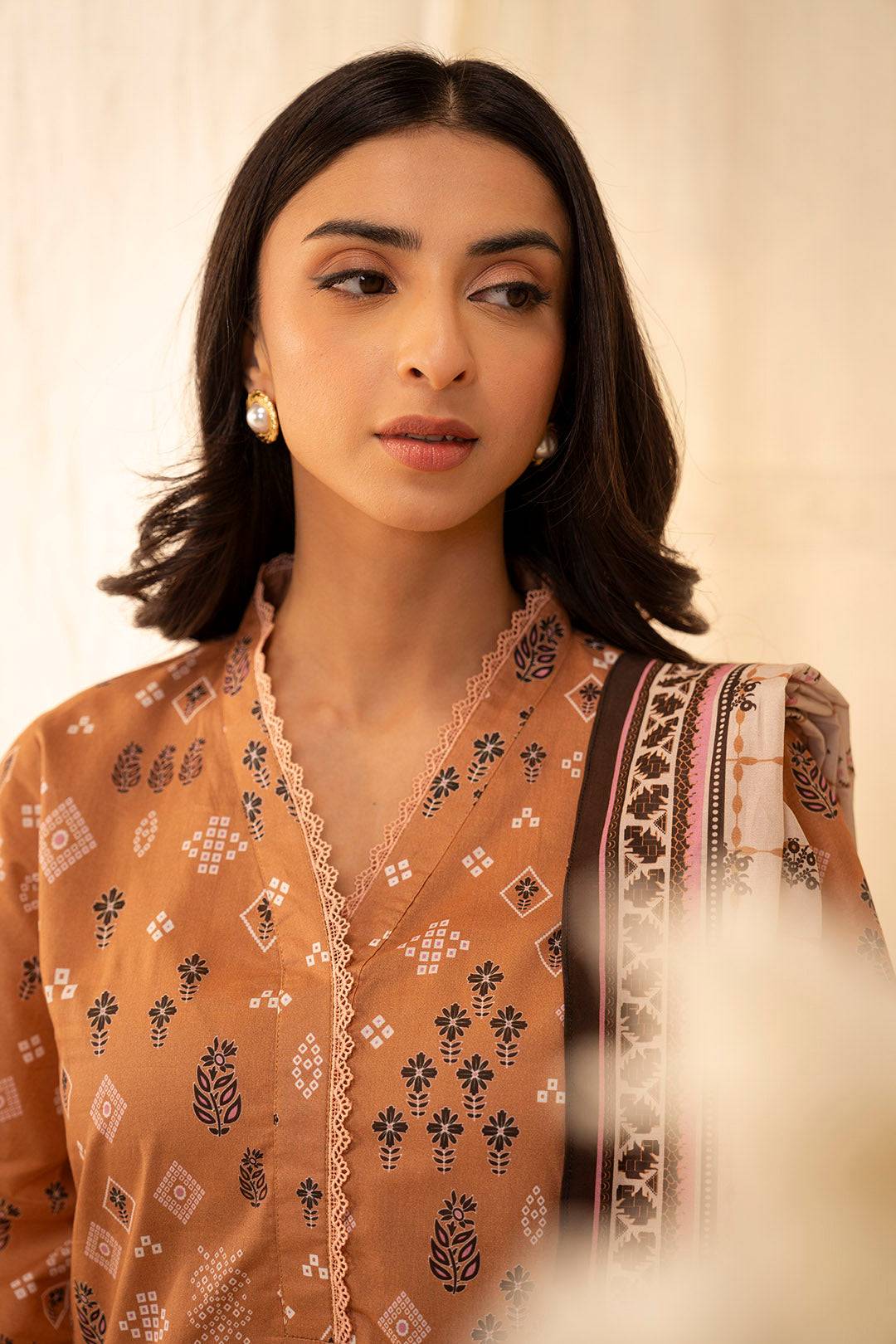 Zellbury | Unstitched 3 Piece Lawn | Shirt Shalwar Dupatta - 0047 by Maria Faisal - Registered Vendor of : Zellbury Women - type : Essential Unstitched - 100% original wedding dresses