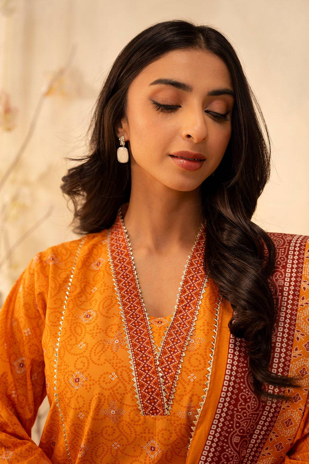 Zellbury | Unstitched 3 Piece Lawn | Shirt Shalwar Dupatta - 0115 by Maria Faisal - Registered Vendor of : Zellbury Women - type : Essential Unstitched - 100% original wedding dresses