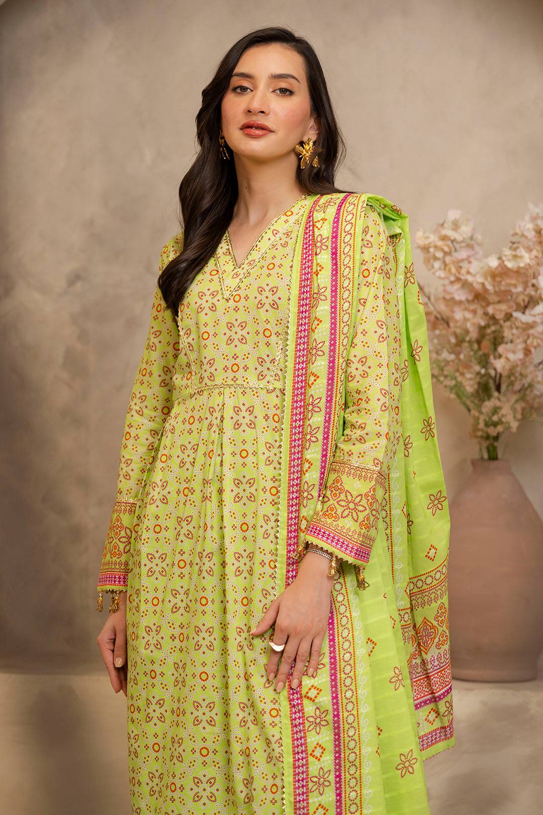 Zellbury | Unstitched 3 Piece Lawn | Shirt Shalwar Dupatta - 0121 by Maria Faisal - Registered Vendor of : Zellbury Women - type : Essential Unstitched - 100% original wedding dresses
