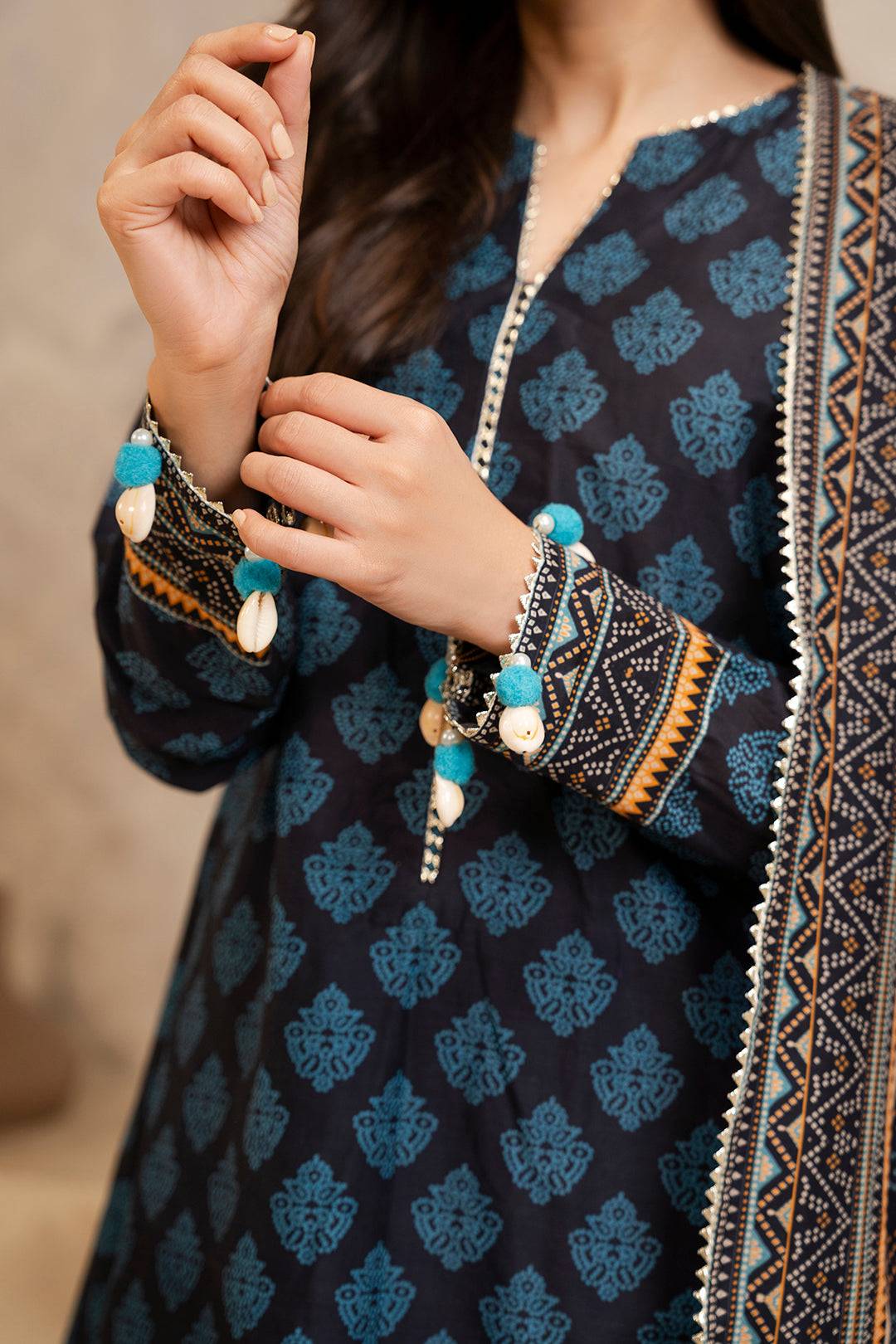 Zellbury | Unstitched 3 Piece Lawn | Shirt Shalwar Dupatta - 0125 by Maria Faisal - Registered Vendor of : Zellbury Women - type : Essential Unstitched - 100% original wedding dresses