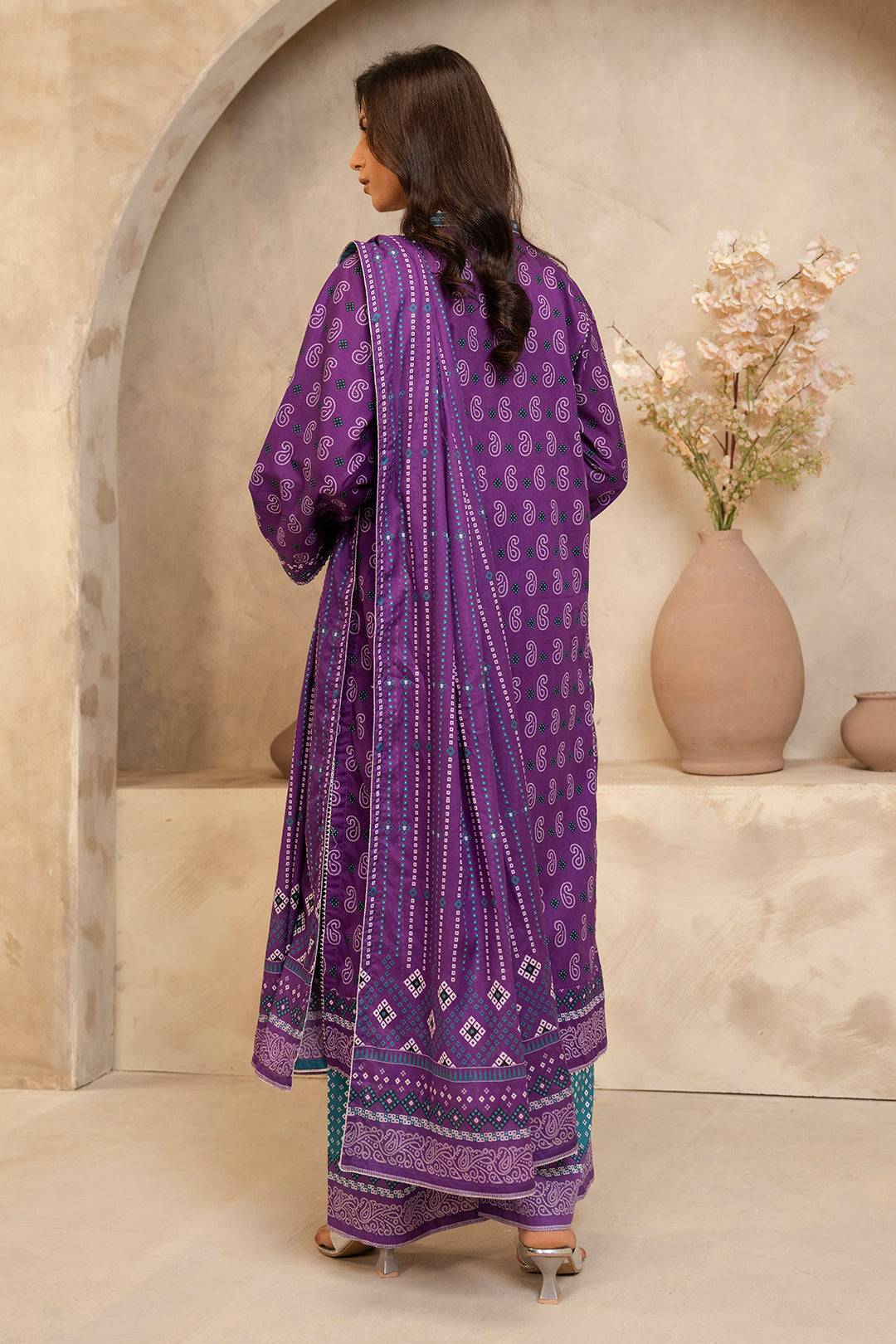 Zellbury | Unstitched 3 Piece Lawn | Shirt Shalwar Dupatta - 0265 by Maria Faisal - Registered Vendor of : Zellbury Women - type : Essential Unstitched - 100% original wedding dresses