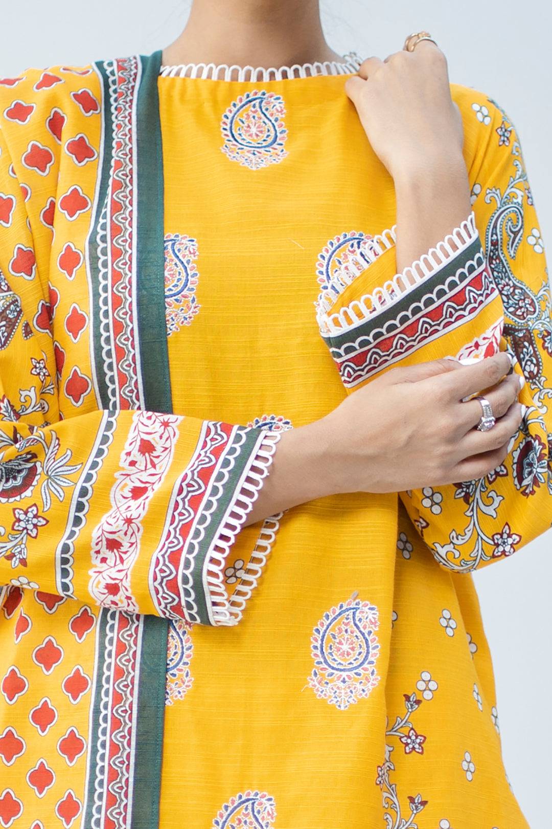 Zellbury | Unstitched 3 Piece Khaddar | Embroidered Shirt Dupatta - 0799 by Maria Faisal - Registered Vendor of : Zellbury Women - type : Essential Unstitched - 100% original wedding dresses
