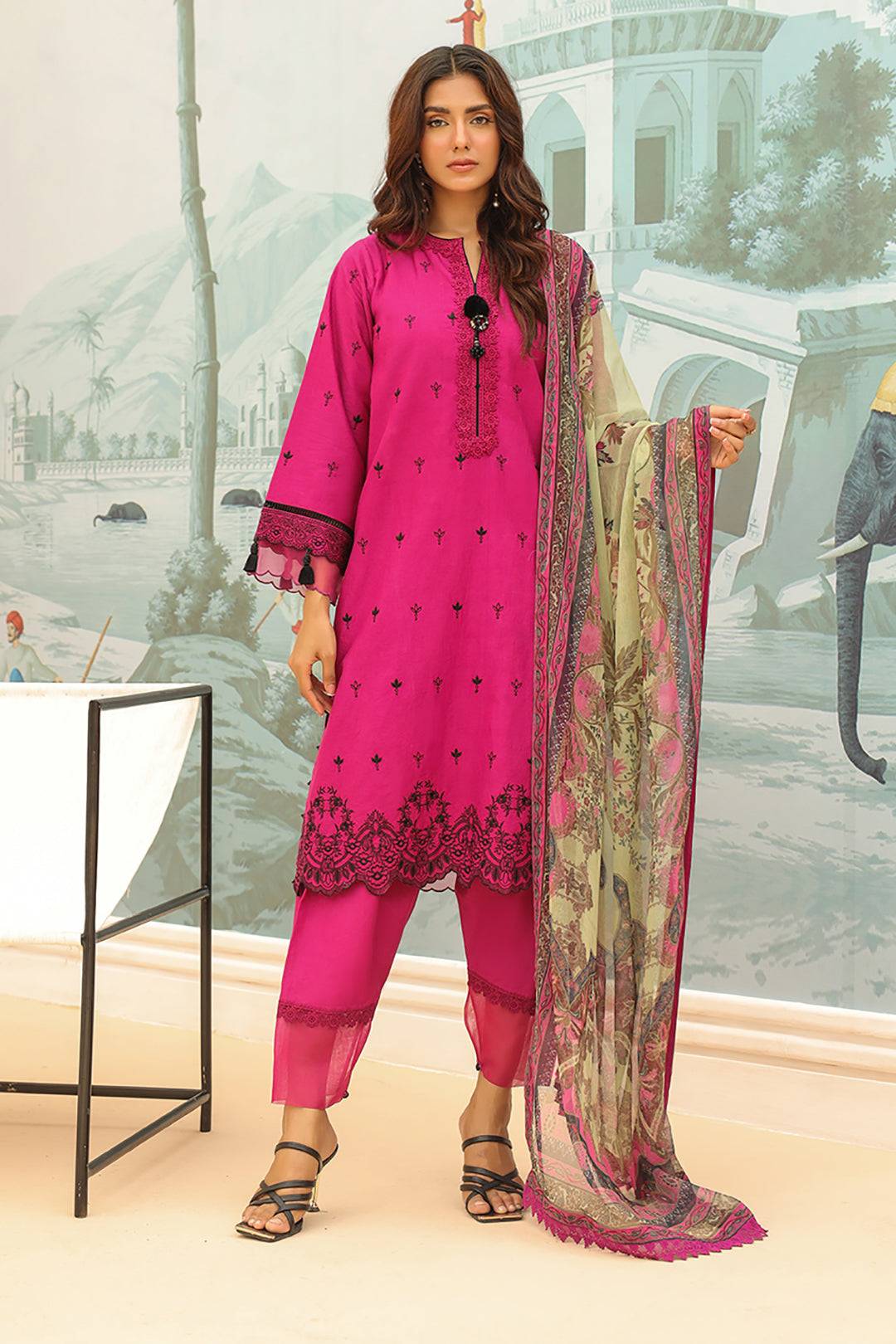 Zellbury | Unstitched 3 Piece Khaddar | Embroidered Shirt Shalwar Dupatta - 0772 by Maria Faisal - Registered Vendor of : Zellbury Women - type : Signature Unstitched - 100% original wedding dresses