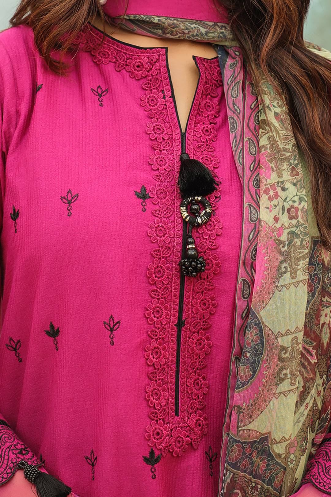 Zellbury | Unstitched 3 Piece Khaddar | Embroidered Shirt Shalwar Dupatta - 0772 by Maria Faisal - Registered Vendor of : Zellbury Women - type : Signature Unstitched - 100% original wedding dresses