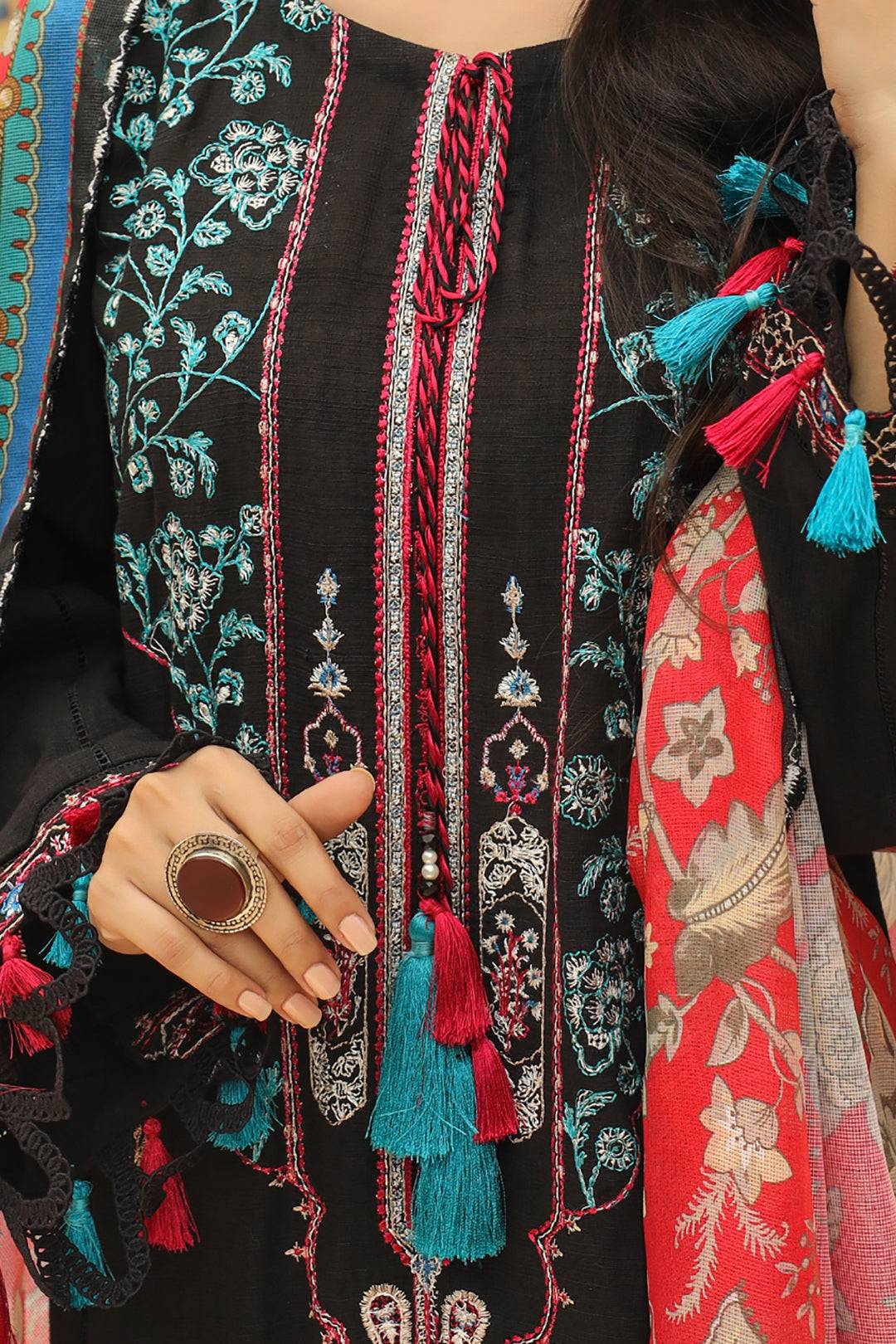 Zellbury | Unstitched 3 Piece Khaddar | Embroidered Shirt Shalwar Dupatta - 0776 by Maria Faisal - Registered Vendor of : Zellbury Women - type : Signature Unstitched - 100% original wedding dresses