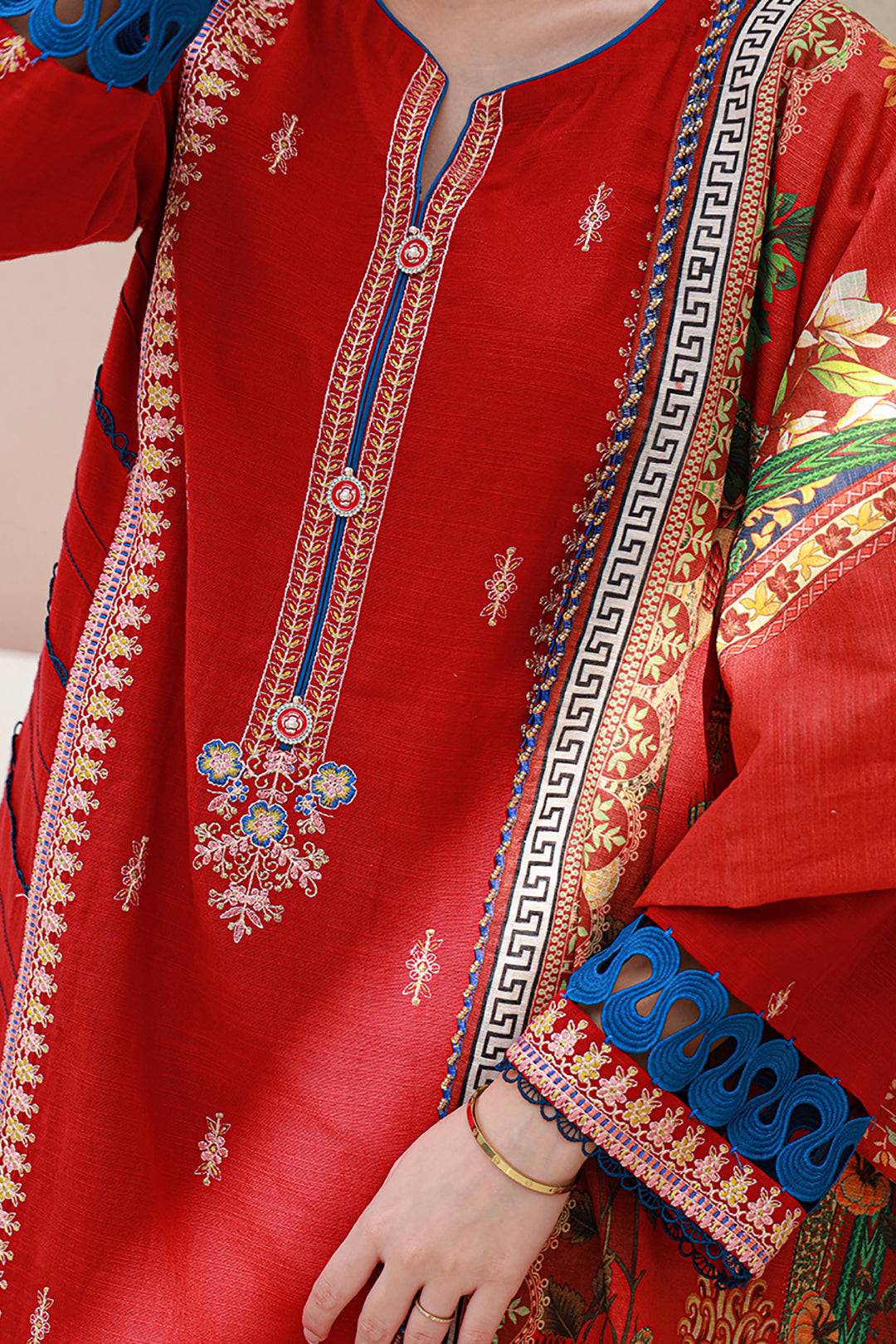 Zellbury | Unstitched 3 Piece Khaddar | Embroidered Shirt Shalwar Dupatta - 0848 by Maria Faisal - Registered Vendor of : Zellbury Women - type : Signature Unstitched - 100% original wedding dresses