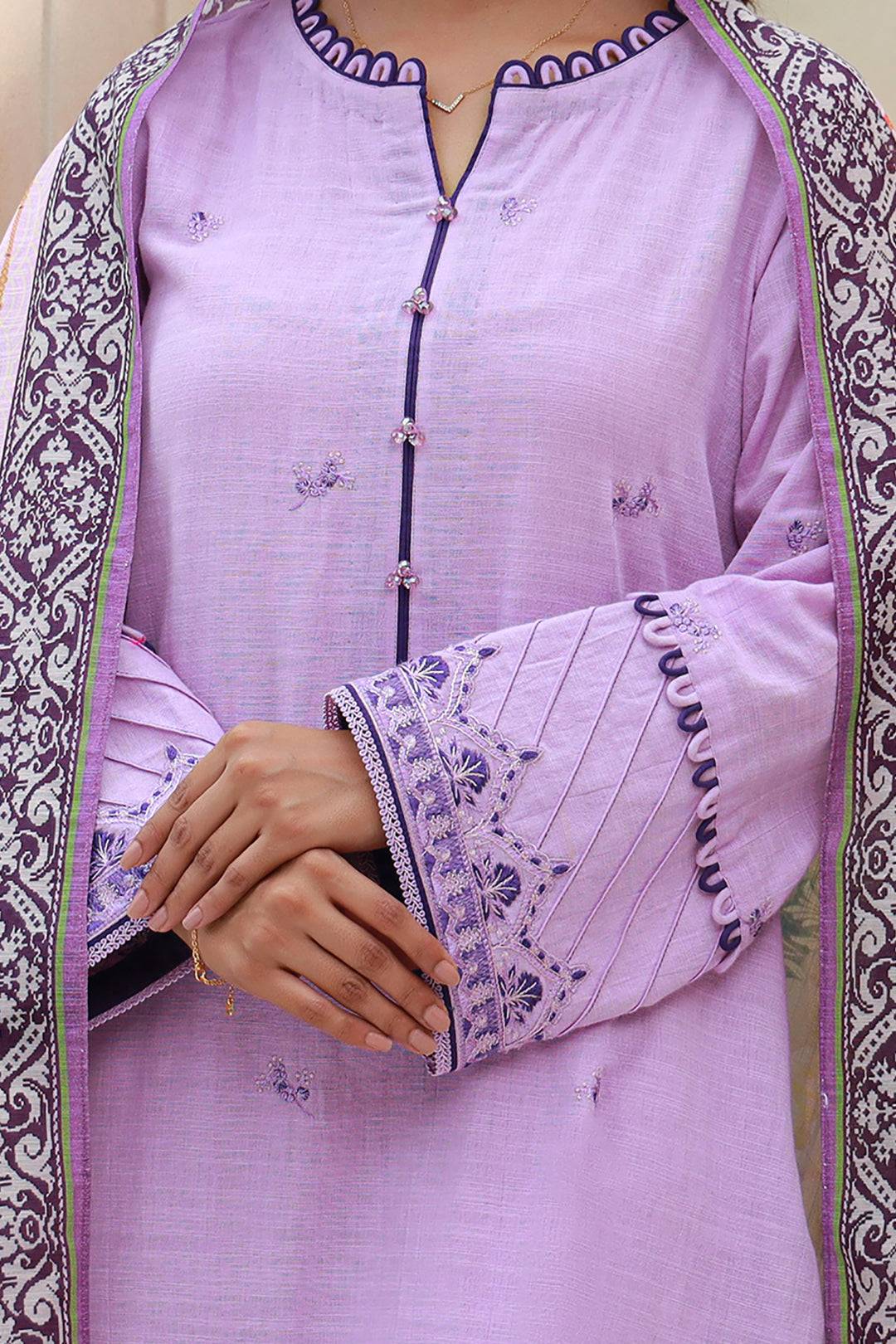 Zellbury | Unstitched 3 Piece Khaddar | Embroidered Shirt Shalwar Dupatta - 0854 by Maria Faisal - Registered Vendor of : Zellbury Women - type : Signature Unstitched - 100% original wedding dresses