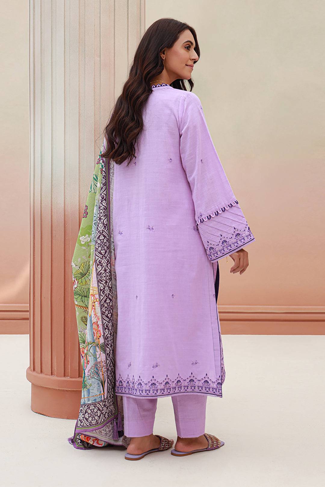 Zellbury | Unstitched 3 Piece Khaddar | Embroidered Shirt Shalwar Dupatta - 0854 by Maria Faisal - Registered Vendor of : Zellbury Women - type : Signature Unstitched - 100% original wedding dresses
