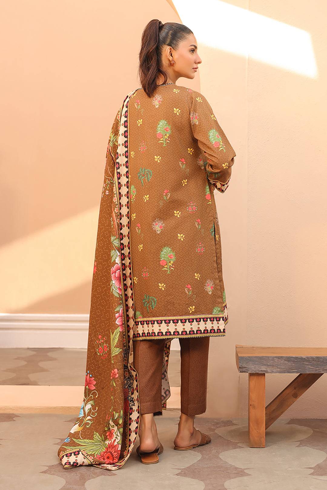 Zellbury | Unstitched 3 Piece Khaddar | Shirt Shalwar Dupatta - 0829 by Maria Faisal - Registered Vendor of : Zellbury Women - type : Essential Unstitched - 100% original wedding dresses