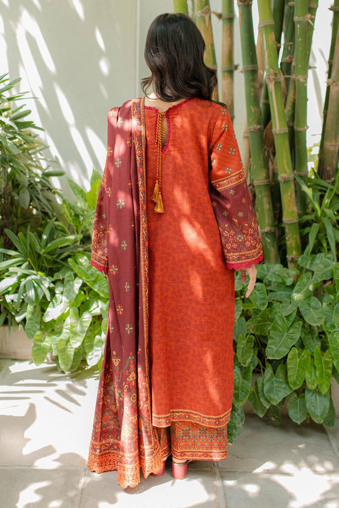 Zellbury | Unstitched 3 Piece Khaddar | Embroidered Shirt Shalwar Dupatta - 0233 by Maria Faisal - Registered Vendor of : Zellbury Women - type : Essential Unstitched - 100% original wedding dresses
