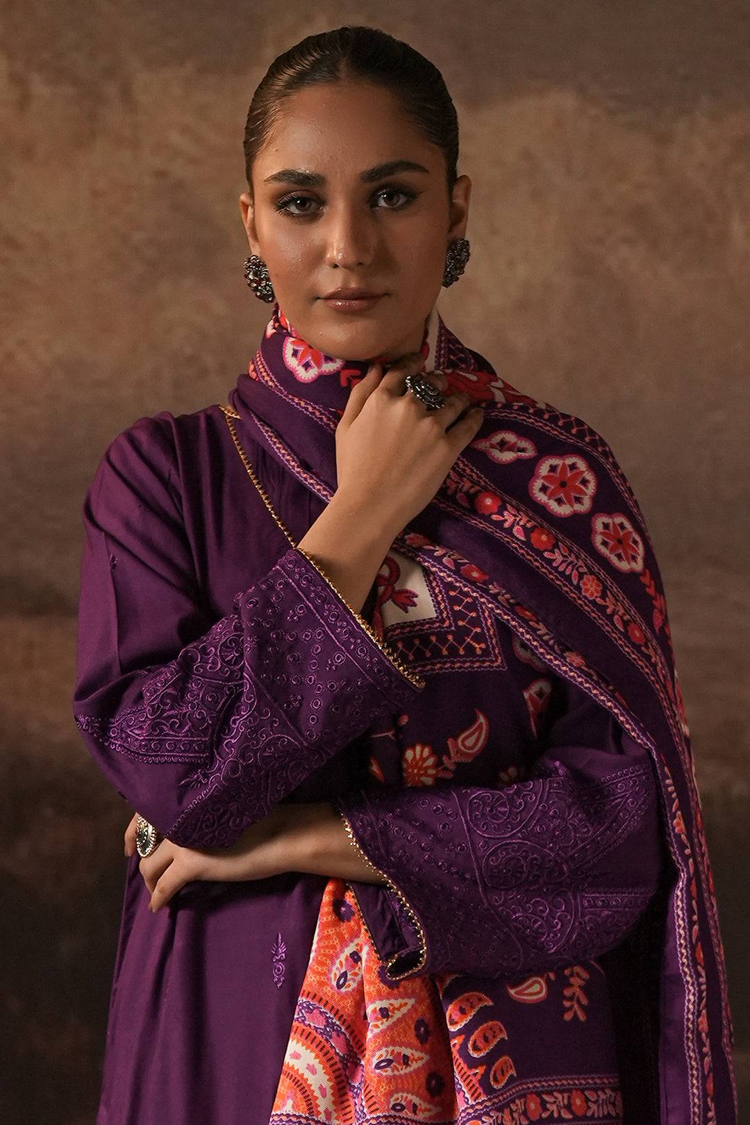 Zellbury | Unstitched 3 Piece Viscose | Embroidered Shirt Shalwar Shawl - 0248 by Maria Faisal - Registered Vendor of : Zellbury Women - type : Signature Unstitched - 100% original wedding dresses