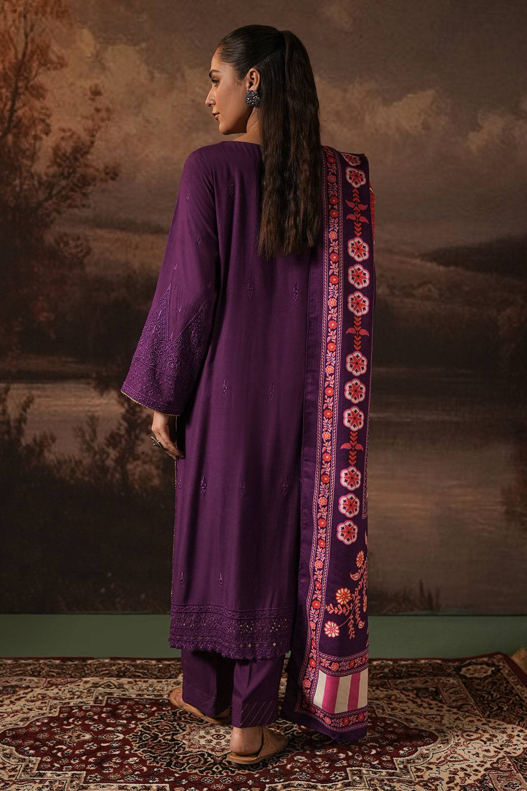 Zellbury | Unstitched 3 Piece Viscose | Embroidered Shirt Shalwar Shawl - 0248 by Maria Faisal - Registered Vendor of : Zellbury Women - type : Signature Unstitched - 100% original wedding dresses