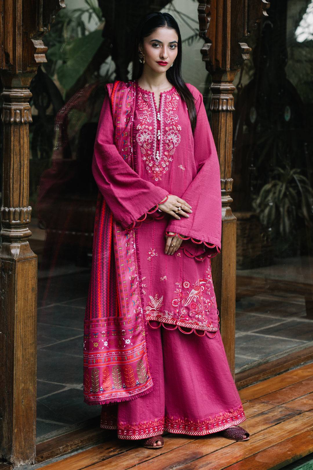 Zellbury | Unstitched 3 Piece Khaddar | Embroidered Shirt Shalwar Dupatta - 0328 by Maria Faisal - Registered Vendor of : Zellbury Women - type : Signature Unstitched - 100% original wedding dresses