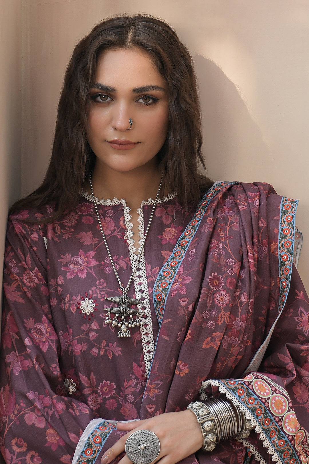 Zellbury | Unstitched 3 Piece Khaddar | Embroidered Shirt Shalwar Dupatta - 0402 by Maria Faisal - Registered Vendor of : Zellbury Women - type : Essential Unstitched - 100% original wedding dresses