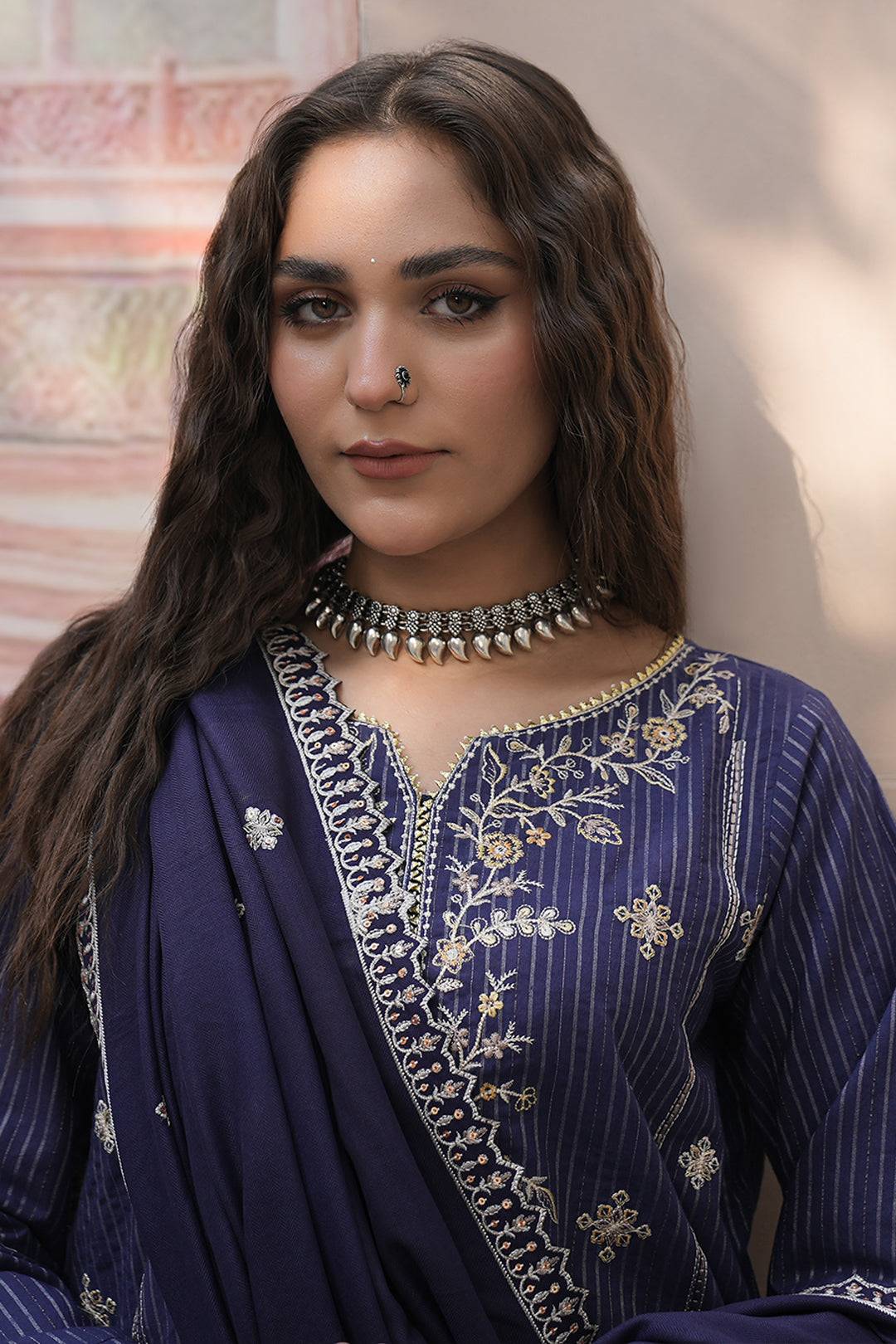 Zellbury | Unstitched 3 Piece Khaddar | Embroidered Shirt Shalwar Shawl - 0409 by Maria Faisal - Registered Vendor of : Zellbury Women - type : Essential Unstitched - 100% original wedding dresses