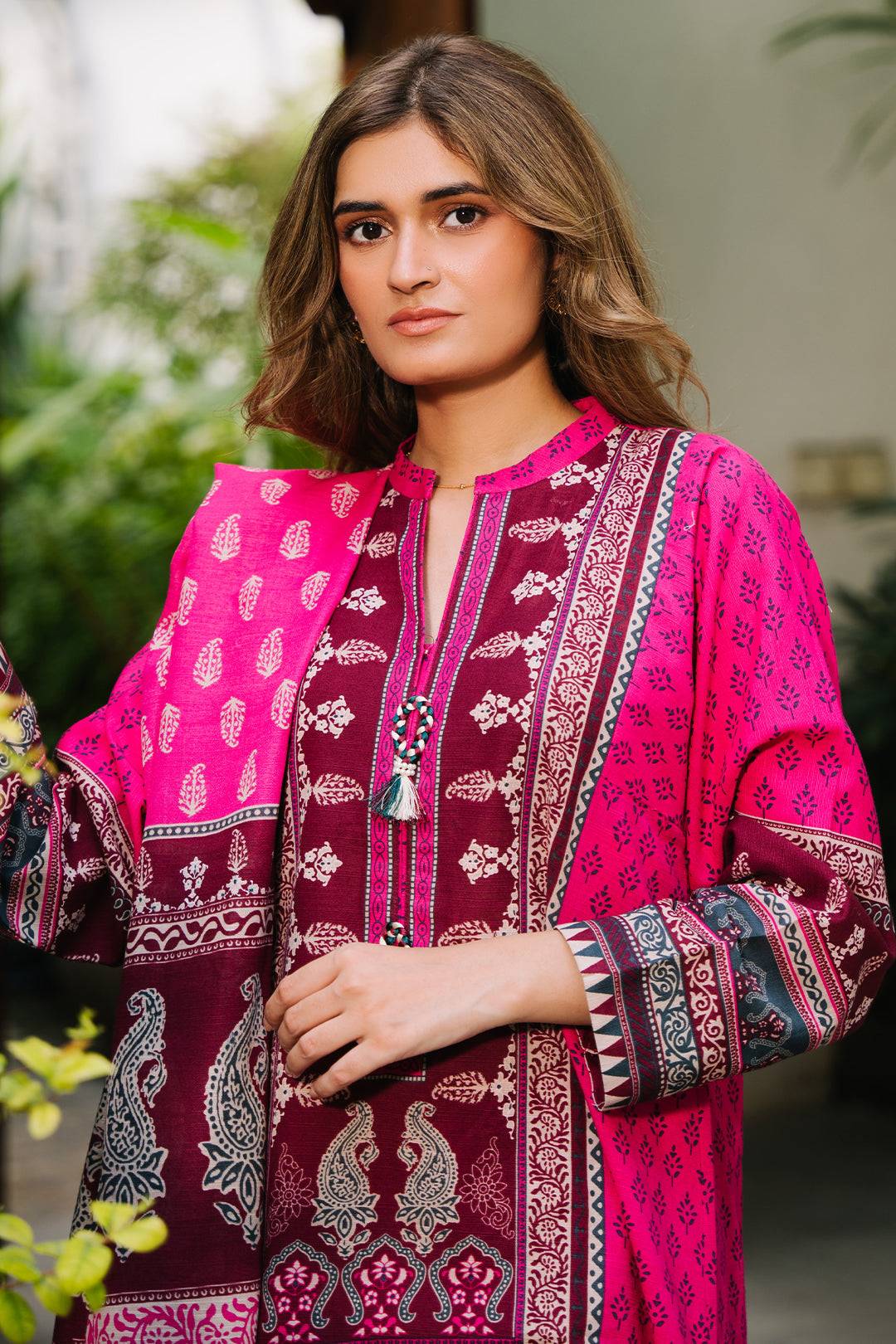 Zellbury | Unstitched 3 Piece Khaddar | Shirt Shalwar Dupatta - 0184 by Maria Faisal - Registered Vendor of : Zellbury Women - type : Essential Unstitched - 100% original wedding dresses