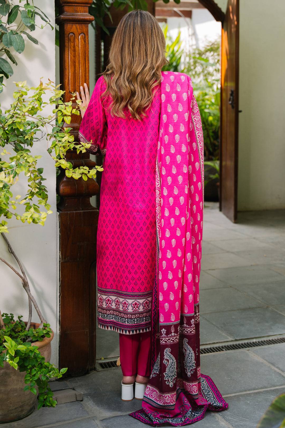 Zellbury | Unstitched 3 Piece Khaddar | Shirt Shalwar Dupatta - 0184 by Maria Faisal - Registered Vendor of : Zellbury Women - type : Essential Unstitched - 100% original wedding dresses