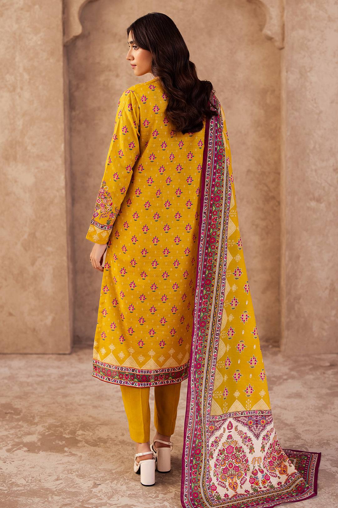 Zellbury | Unstitched 3 Piece Khaddar | Shirt Shalwar Dupatta - 0186 by Maria Faisal - Registered Vendor of : Zellbury Women - type : Essential Unstitched - 100% original wedding dresses
