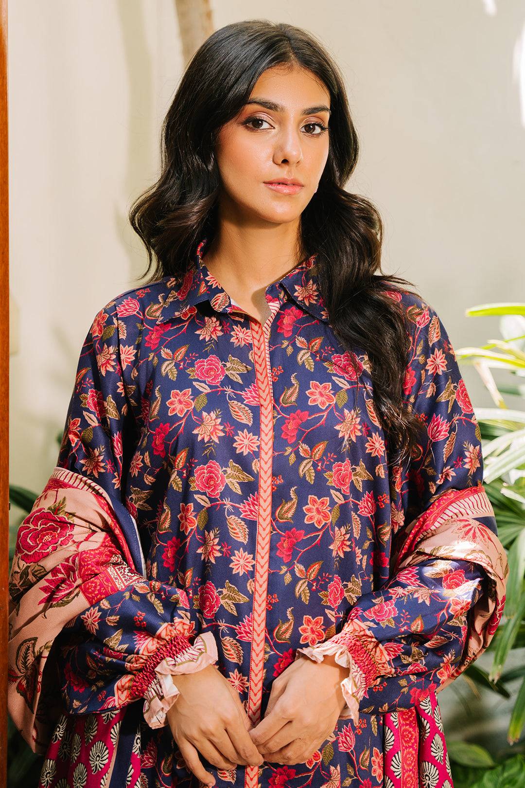 Zellbury | Unstitched 3 Piece Viscose | Shirt Shalwar Dupatta - 0187 by Maria Faisal - Registered Vendor of : Zellbury Women - type : Essential Unstitched - 100% original wedding dresses