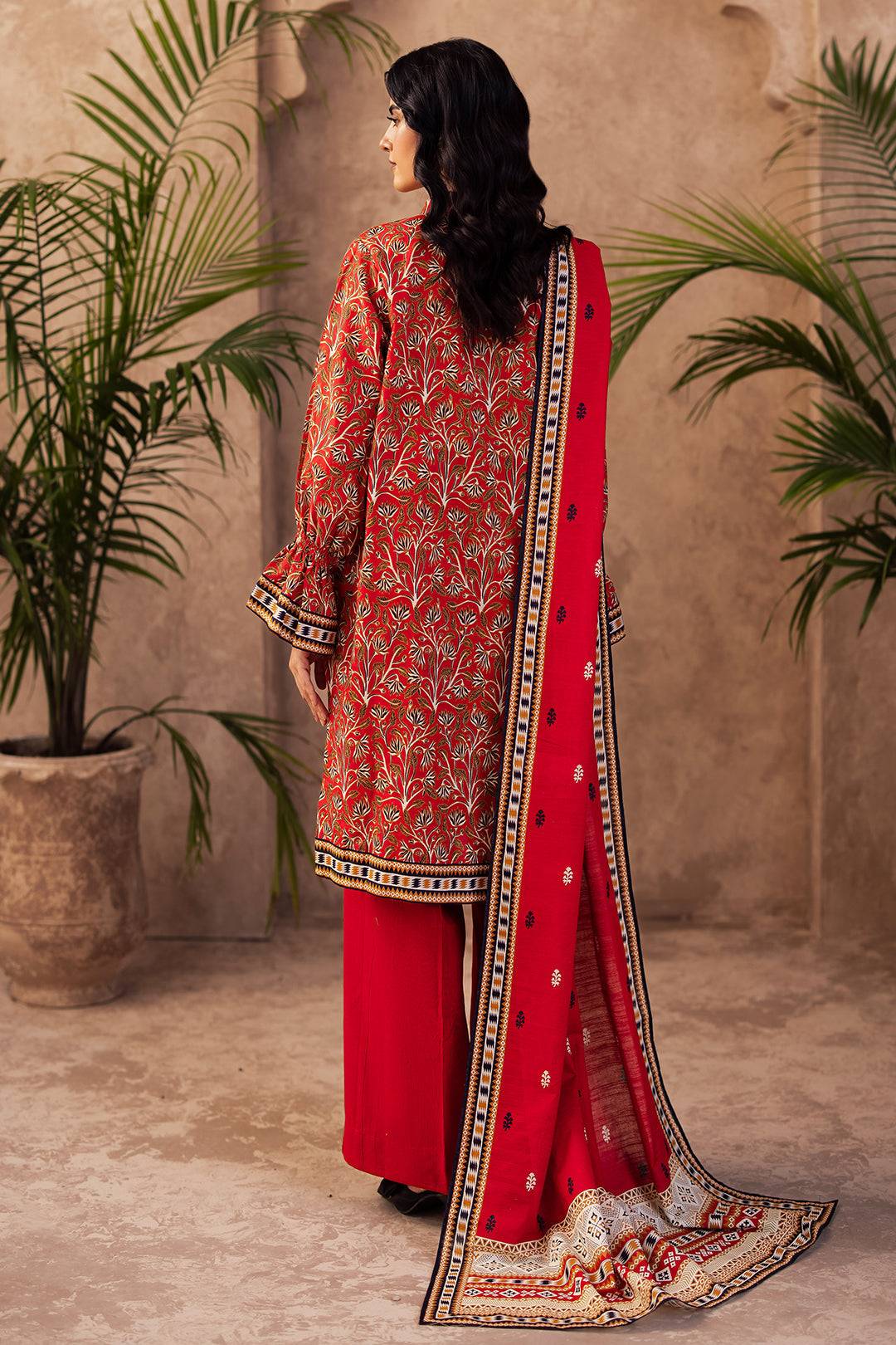 Zellbury | Unstitched 3 Piece Khaddar | Shirt Shalwar Dupatta - 0189 by Maria Faisal - Registered Vendor of : Zellbury Women - type : Essential Unstitched - 100% original wedding dresses
