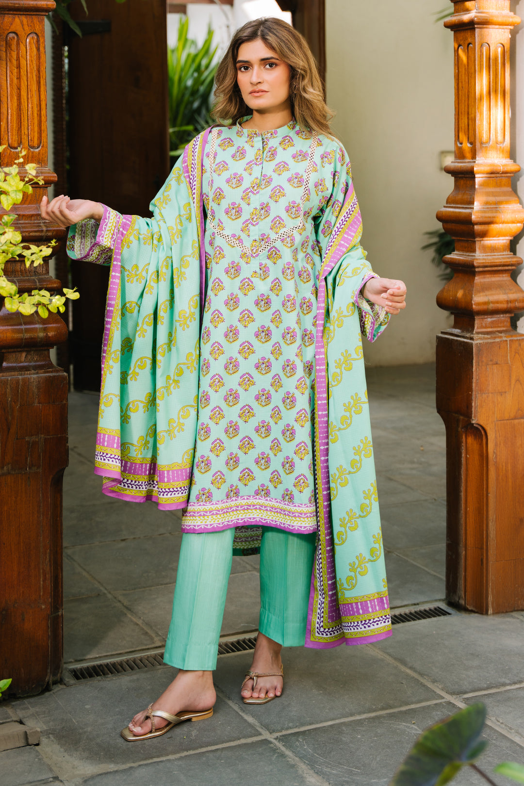 Zellbury | Unstitched 3 Piece Khaddar | Shirt Shalwar Dupatta - 0192 by Maria Faisal - Registered Vendor of : Zellbury Women - type : Essential Unstitched - 100% original wedding dresses