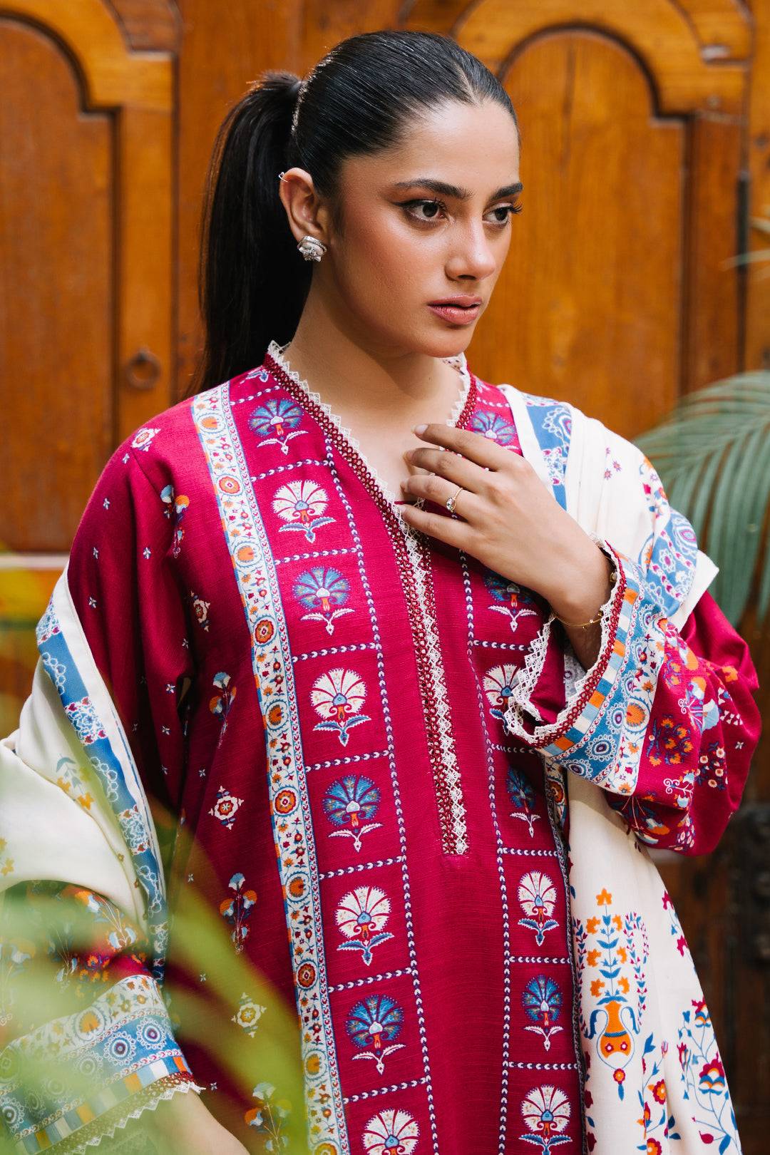 Zellbury | Unstitched 3 Piece Khaddar | Shirt Shalwar Dupatta - 0197 by Maria Faisal - Registered Vendor of : Zellbury Women - type : Essential Unstitched - 100% original wedding dresses
