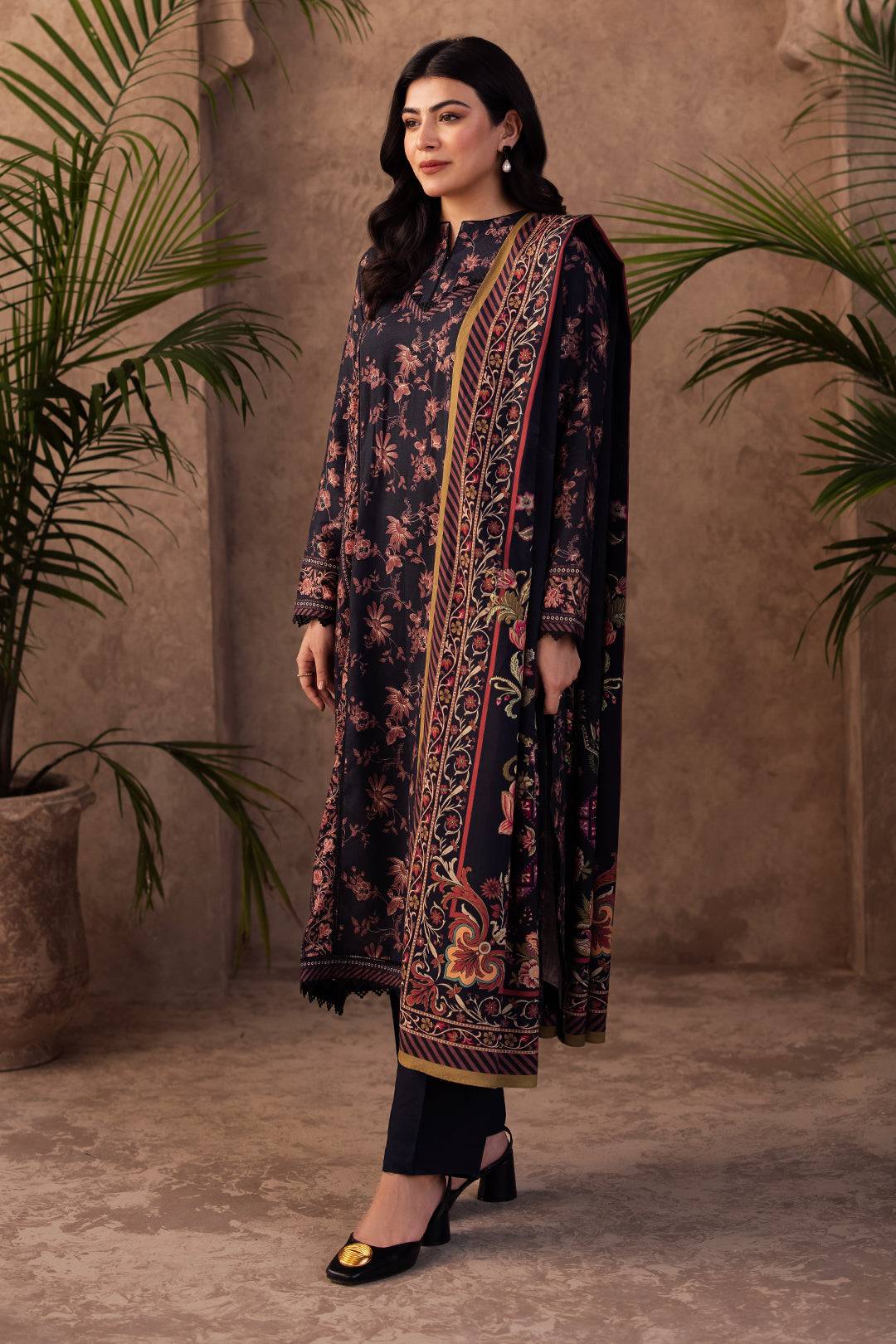 Zellbury | Unstitched 3 Piece Viscose | Shirt Shalwar Dupatta - 0200 by Maria Faisal - Registered Vendor of : Zellbury Women - type : Essential Unstitched - 100% original wedding dresses