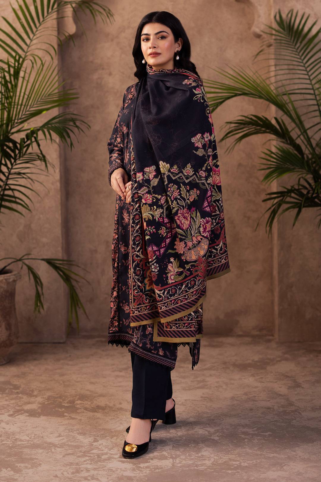 Zellbury | Unstitched 3 Piece Viscose | Shirt Shalwar Dupatta - 0200 by Maria Faisal - Registered Vendor of : Zellbury Women - type : Essential Unstitched - 100% original wedding dresses