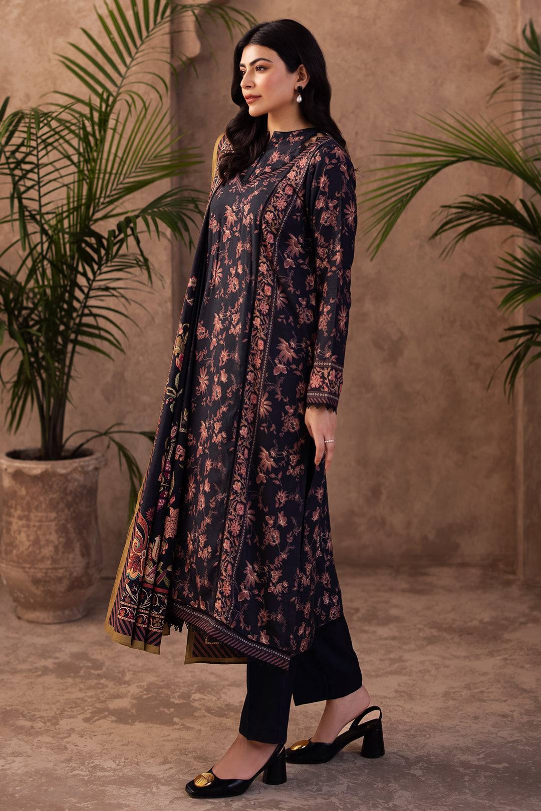 Zellbury | Unstitched 3 Piece Viscose | Shirt Shalwar Dupatta - 0200 by Maria Faisal - Registered Vendor of : Zellbury Women - type : Essential Unstitched - 100% original wedding dresses