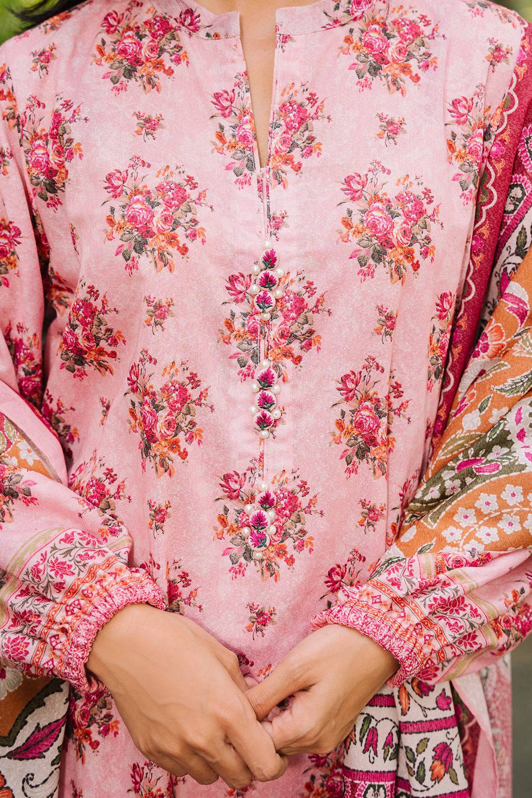 Zellbury | Unstitched 3 Piece Khaddar | Shirt Shalwar Dupatta - 0212 by Maria Faisal - Registered Vendor of : Zellbury Women - type : Essential Unstitched - 100% original wedding dresses
