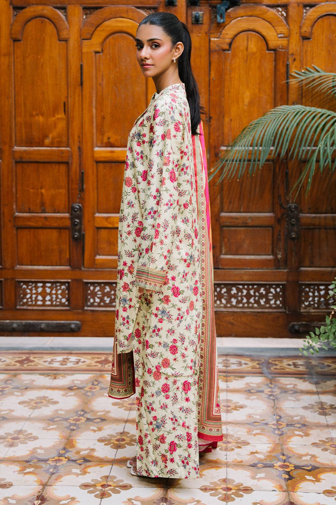 Zellbury | Unstitched 3 Piece Viscose | Shirt Shalwar Dupatta - 0216 by Maria Faisal - Registered Vendor of : Zellbury Women - type : Essential Unstitched - 100% original wedding dresses
