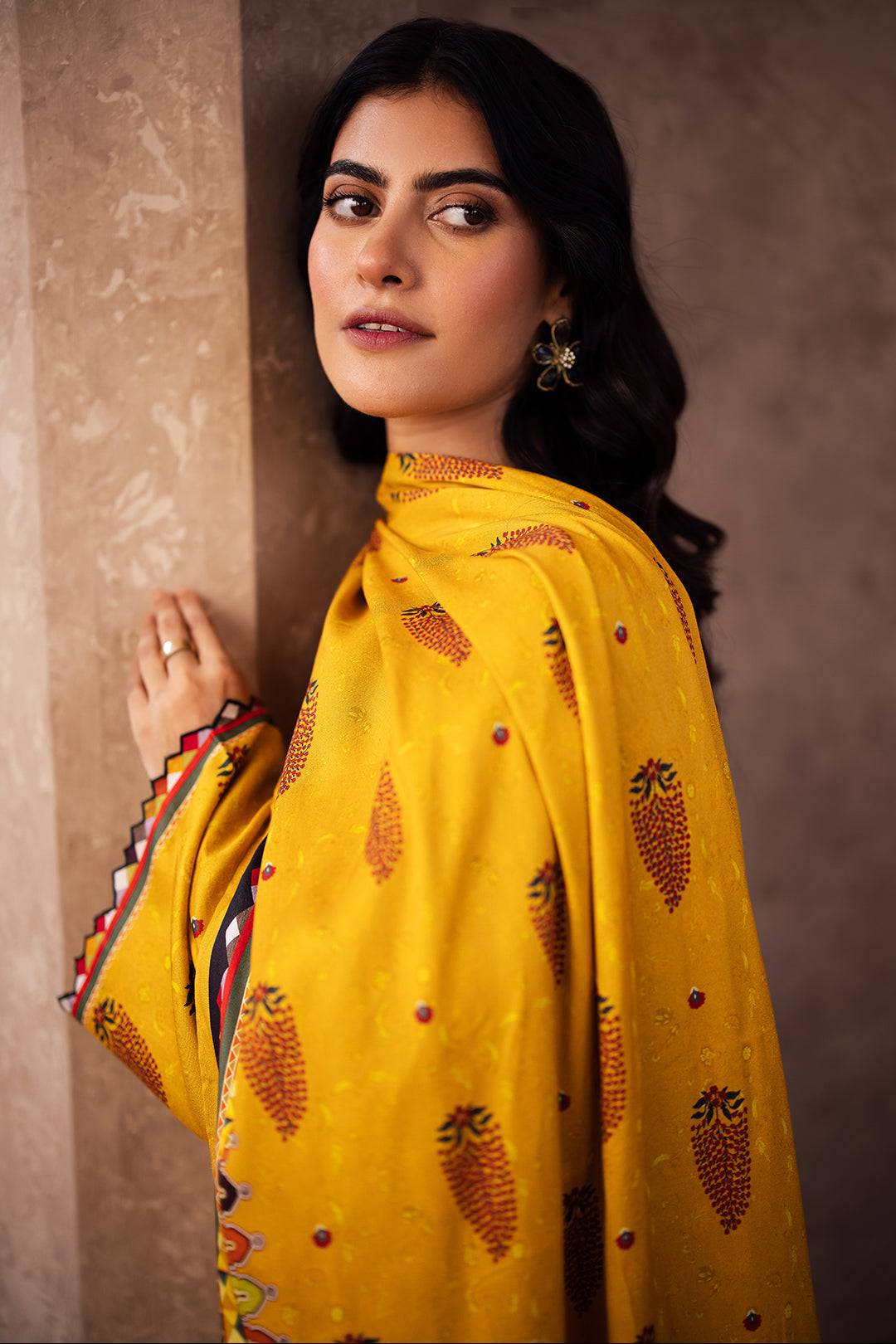 Zellbury | Unstitched 3 Piece Cotail | Shirt Shalwar Dupatta - 0218 by Maria Faisal - Registered Vendor of : Zellbury Women - type : Essential Unstitched - 100% original wedding dresses