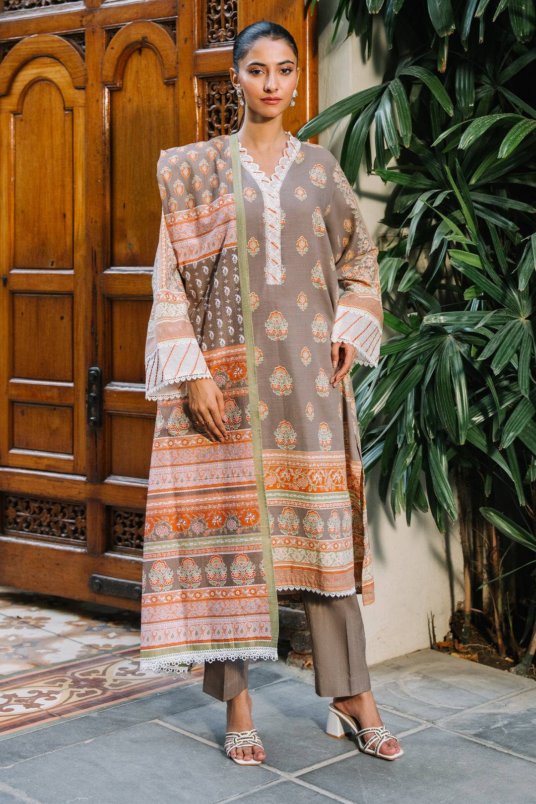 Zellbury | Unstitched 3 Piece Khaddar | Shirt Shalwar Dupatta - 0276 by Maria Faisal - Registered Vendor of : Zellbury Women - type : Essential Unstitched - 100% original wedding dresses