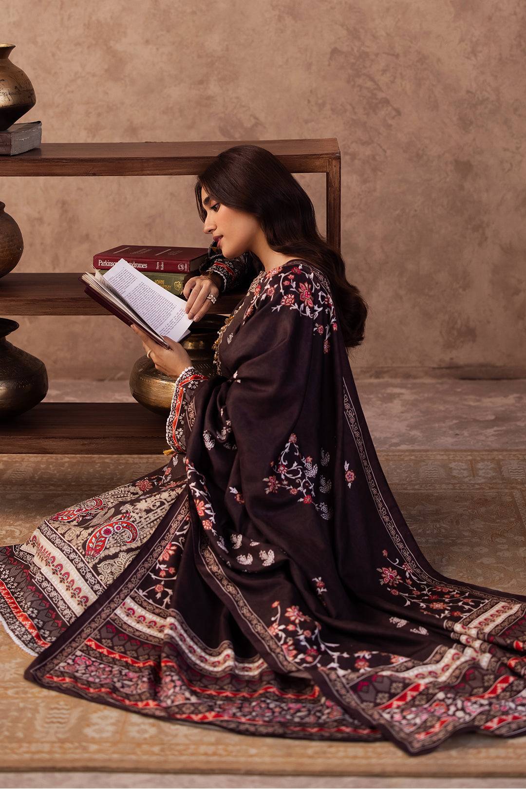 Zellbury | Unstitched 3 Piece Khaddar | Shirt Shalwar Dupatta - 0288 by Maria Faisal - Registered Vendor of : Zellbury Women - type : Essential Unstitched - 100% original wedding dresses