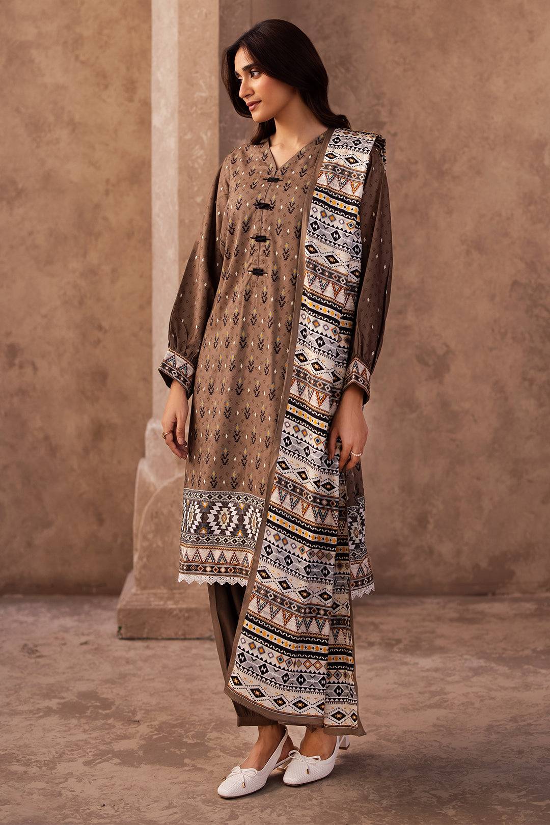 Zellbury | Unstitched 3 Piece Viscose | Shirt Shalwar Dupatta - 0293 by Maria Faisal - Registered Vendor of : Zellbury Women - type : Essential Unstitched - 100% original wedding dresses