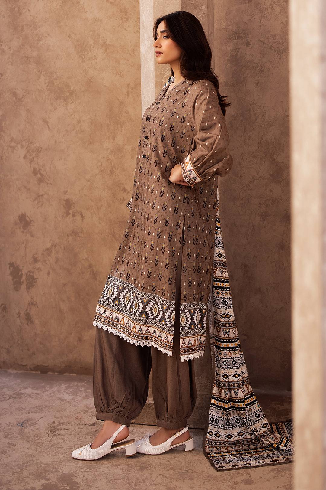 Zellbury | Unstitched 3 Piece Viscose | Shirt Shalwar Dupatta - 0293 by Maria Faisal - Registered Vendor of : Zellbury Women - type : Essential Unstitched - 100% original wedding dresses