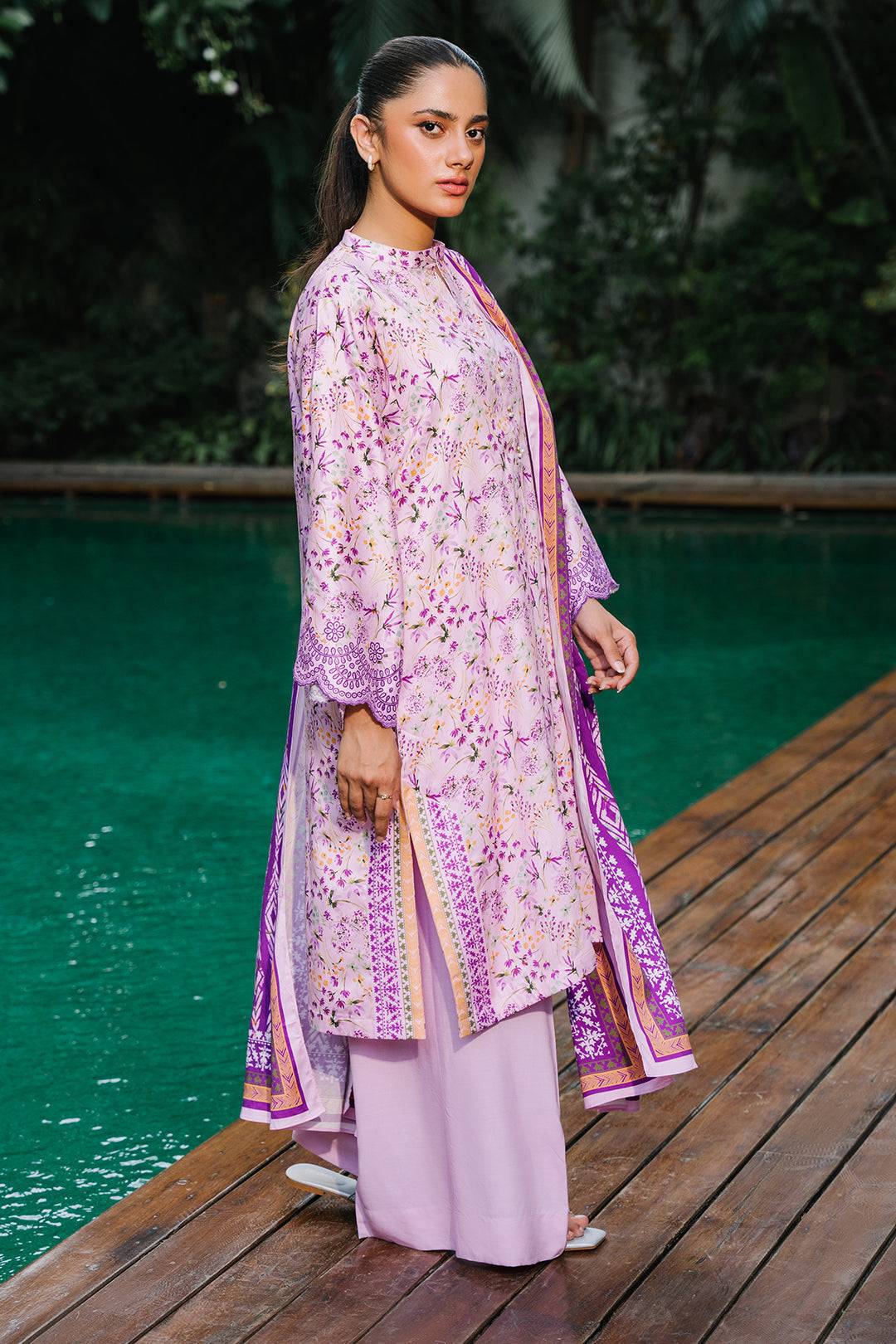 Zellbury | Unstitched 3 Piece Viscose | Shirt Shalwar Dupatta - 0295 by Maria Faisal - Registered Vendor of : Zellbury Women - type : Essential Unstitched - 100% original wedding dresses