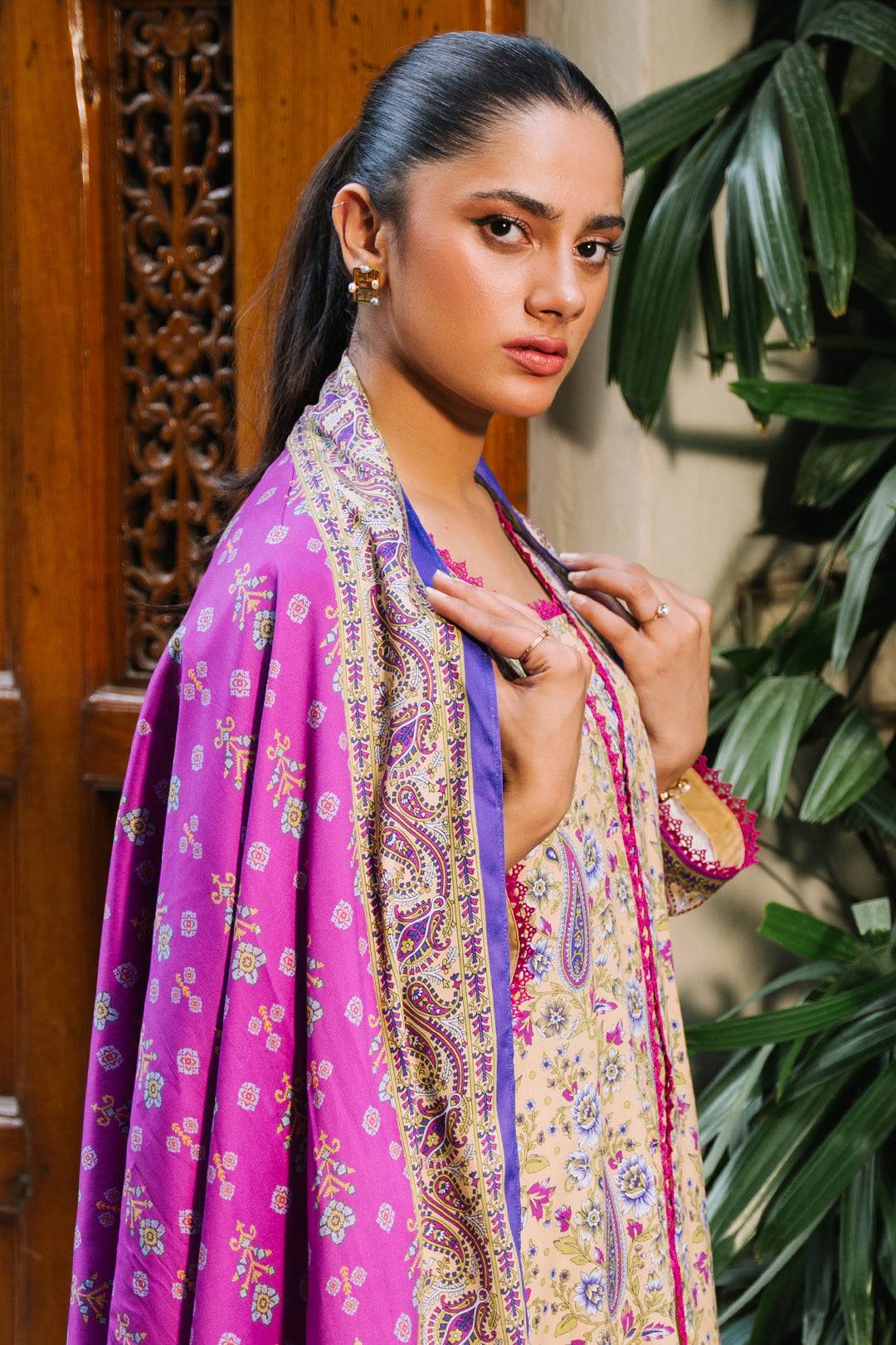 Zellbury | Unstitched 3 Piece Viscose | Shirt Shalwar Dupatta - 0297 by Maria Faisal - Registered Vendor of : Zellbury Women - type : Essential Unstitched - 100% original wedding dresses