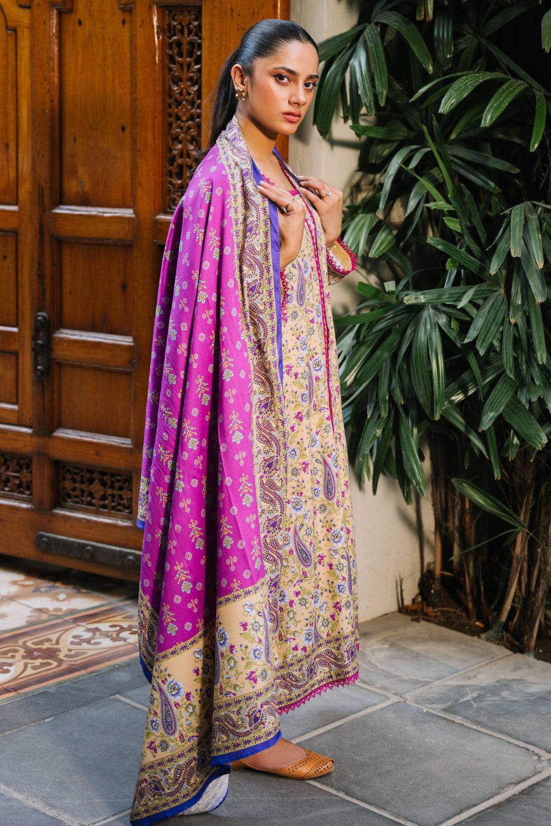 Zellbury | Unstitched 3 Piece Viscose | Shirt Shalwar Dupatta - 0297 by Maria Faisal - Registered Vendor of : Zellbury Women - type : Essential Unstitched - 100% original wedding dresses