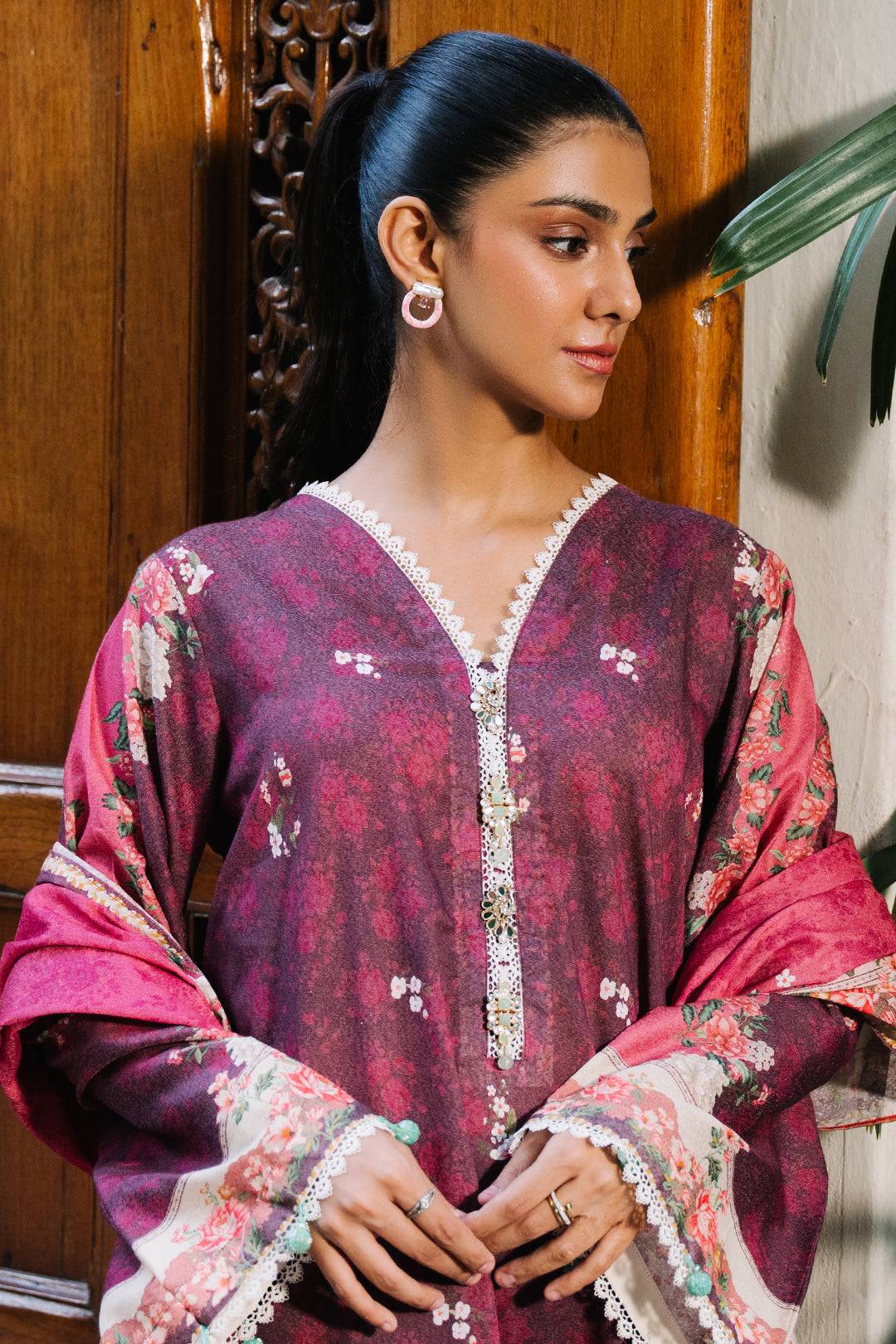 Zellbury | Unstitched 3 Piece Karandi | Shirt Shalwar Dupatta - 0301 by Maria Faisal - Registered Vendor of : Zellbury Women - type : Essential Unstitched - 100% original wedding dresses