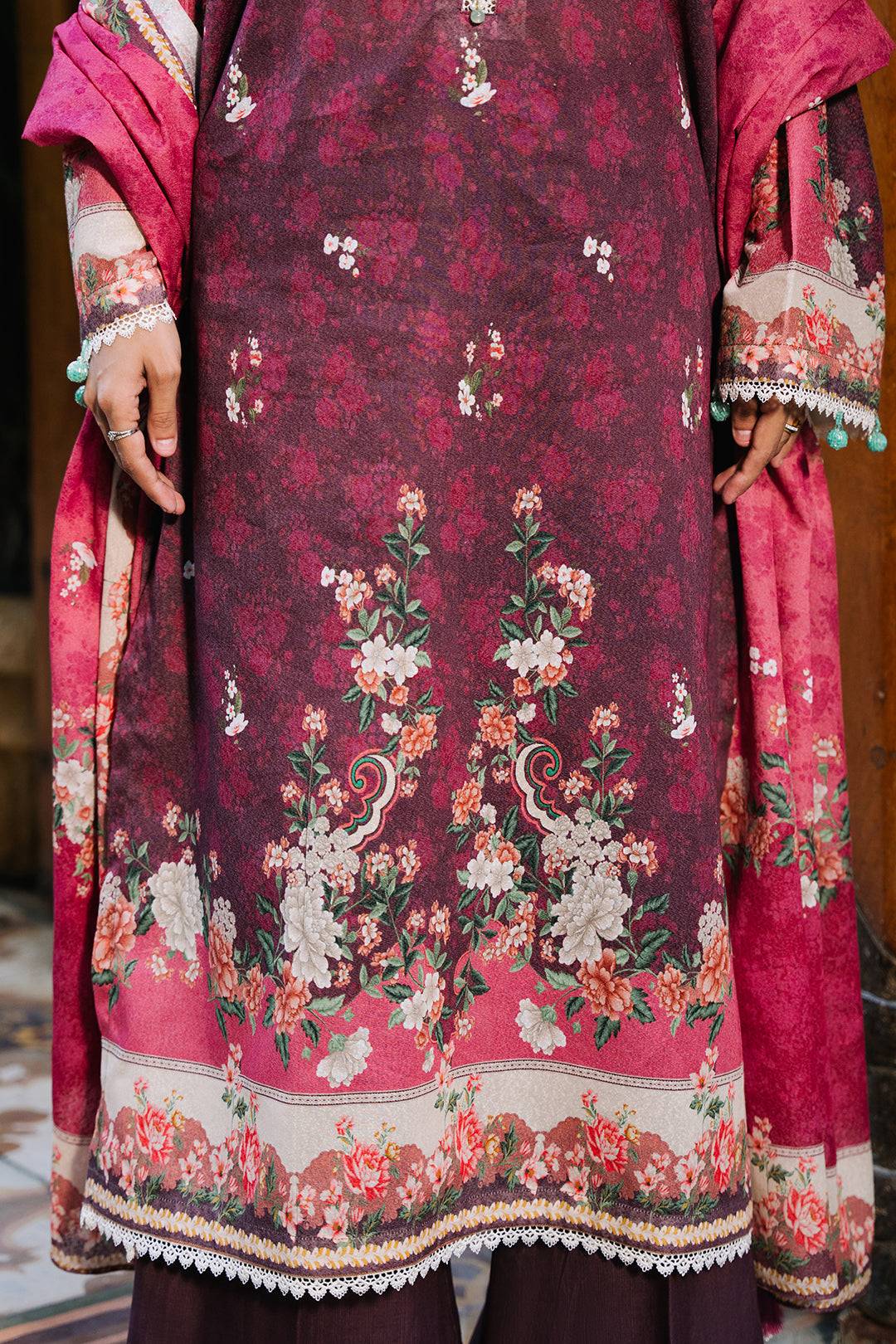 Zellbury | Unstitched 3 Piece Karandi | Shirt Shalwar Dupatta - 0301 by Maria Faisal - Registered Vendor of : Zellbury Women - type : Essential Unstitched - 100% original wedding dresses