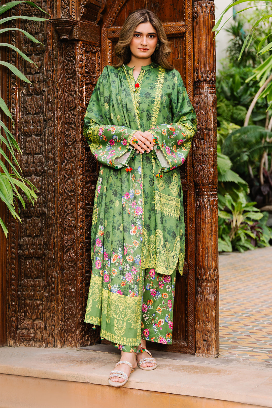 Zellbury | Unstitched 3 Piece Viscose | Shirt Shalwar Dupatta - 0305 by Maria Faisal - Registered Vendor of : Zellbury Women - type : Essential Unstitched - 100% original wedding dresses