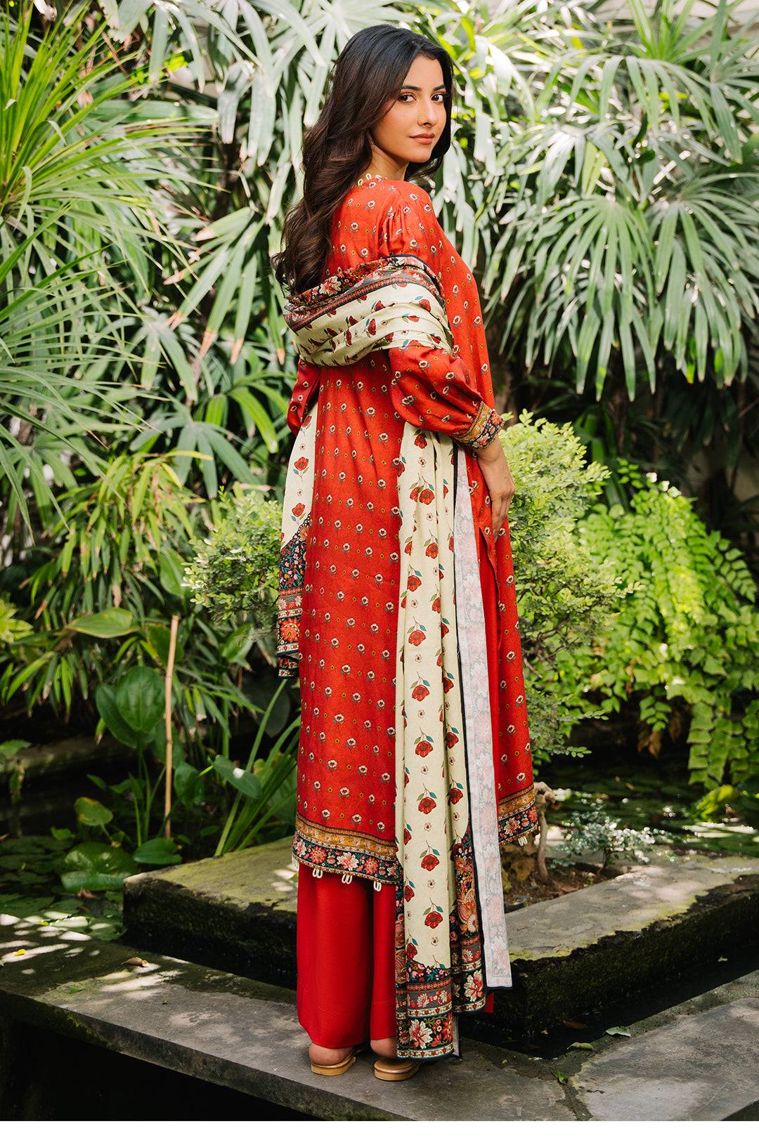 Zellbury | Unstitched 3 Piece Cotail | Shirt Shalwar Dupatta - 0307 by Maria Faisal - Registered Vendor of : Zellbury Women - type : Essential Unstitched - 100% original wedding dresses