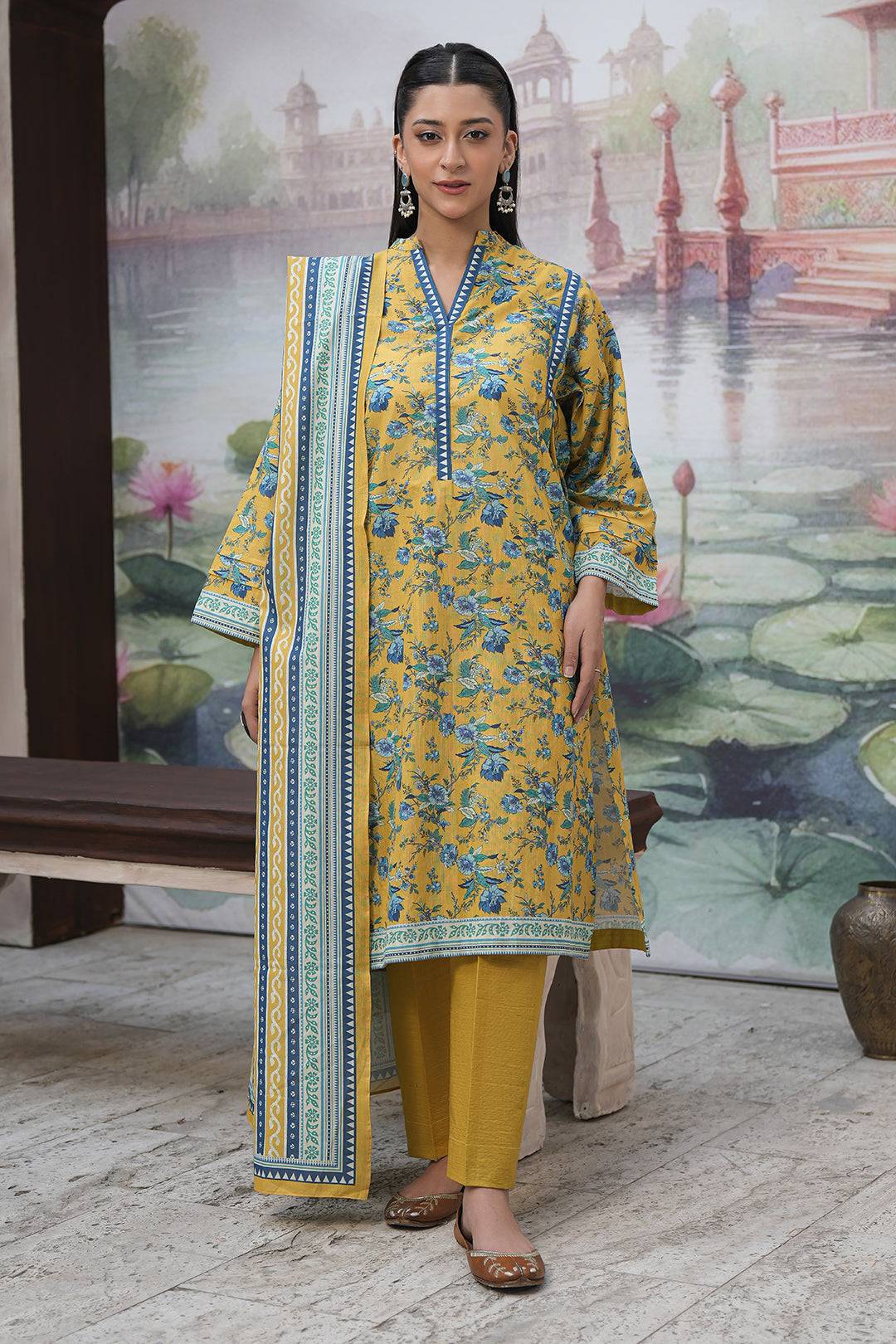 Zellbury | Unstitched 3 Piece Khaddar | Shirt Shalwar Dupatta - 0365 by Maria Faisal - Registered Vendor of : Zellbury Women - type : Essential Unstitched - 100% original wedding dresses
