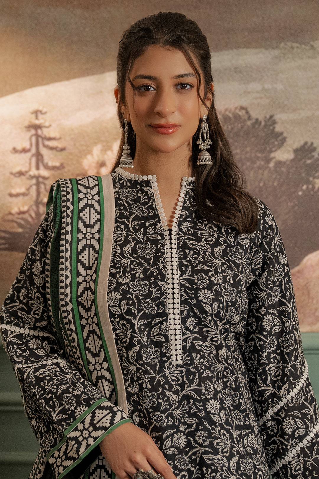 Zellbury | Unstitched 3 Piece Khaddar | Shirt Shalwar Dupatta - 0366 by Maria Faisal - Registered Vendor of : Zellbury Women - type : Essential Unstitched - 100% original wedding dresses