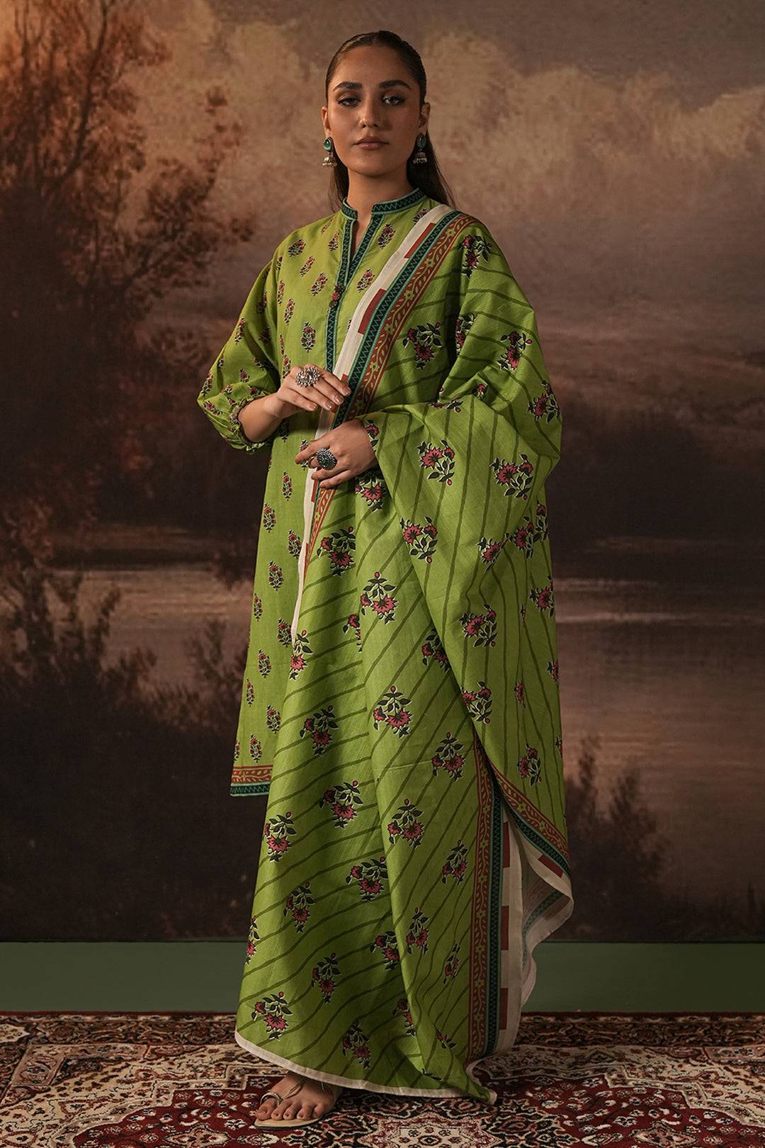 Zellbury | Unstitched 3 Piece Khaddar | Shirt Shalwar Dupatta - 0388 by Maria Faisal - Registered Vendor of : Zellbury Women - type : Essential Unstitched - 100% original wedding dresses