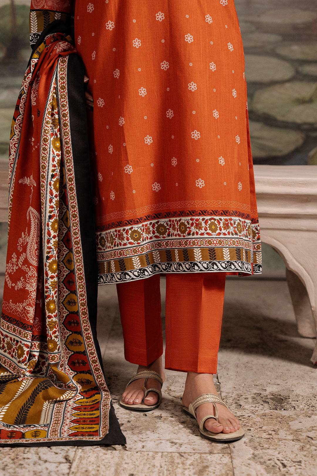 Zellbury | Unstitched 3 Piece Khaddar | Shirt Shalwar Shawl - 0391 by Maria Faisal - Registered Vendor of : Zellbury Women - type : Essential Unstitched - 100% original wedding dresses