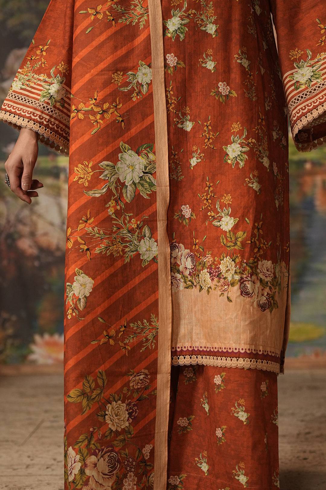 Zellbury | Unstitched 3 Piece Khaddar | Shirt Shalwar Dupatta - 0395 by Maria Faisal - Registered Vendor of : Zellbury Women - type : Essential Unstitched - 100% original wedding dresses