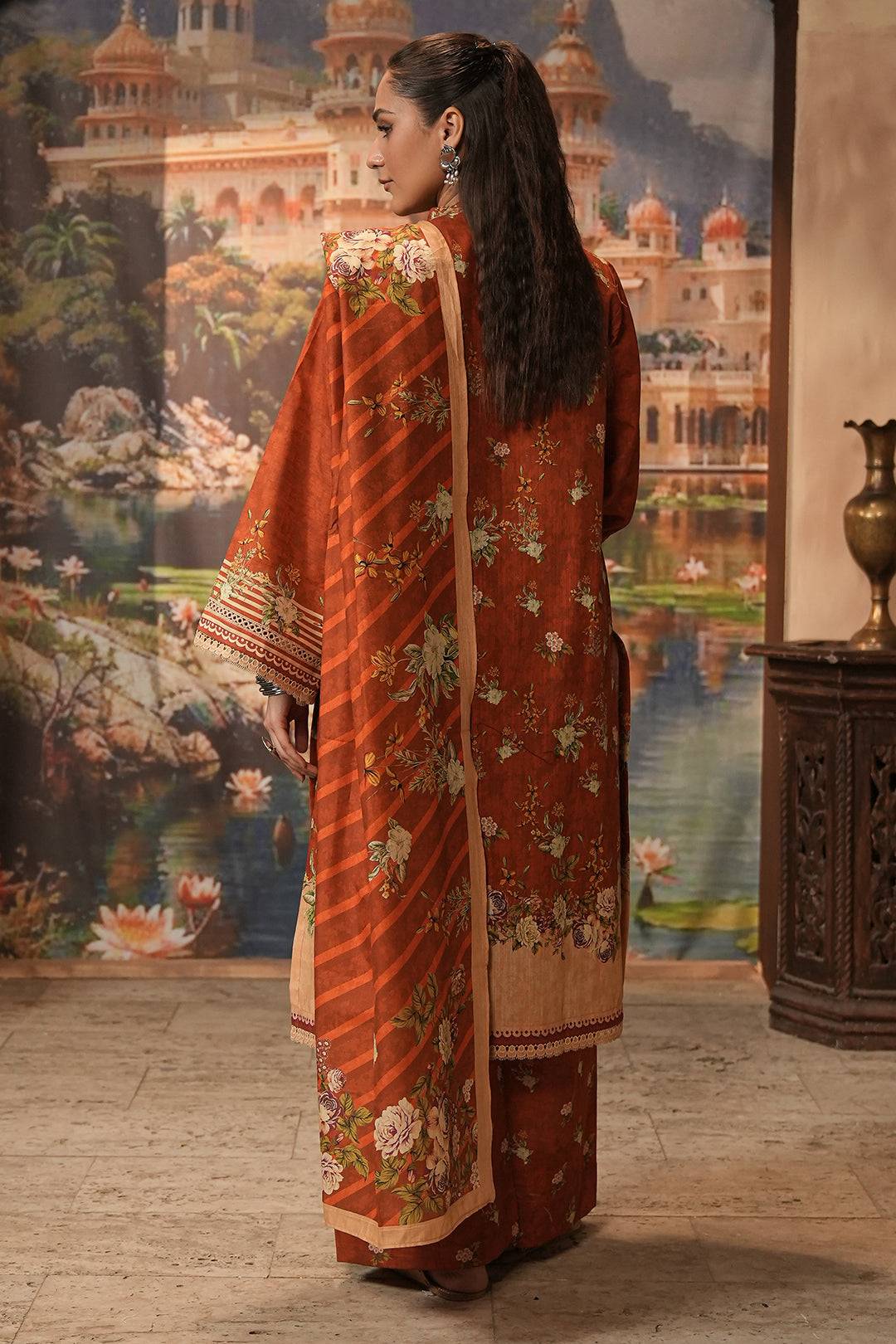 Zellbury | Unstitched 3 Piece Khaddar | Shirt Shalwar Dupatta - 0395 by Maria Faisal - Registered Vendor of : Zellbury Women - type : Essential Unstitched - 100% original wedding dresses